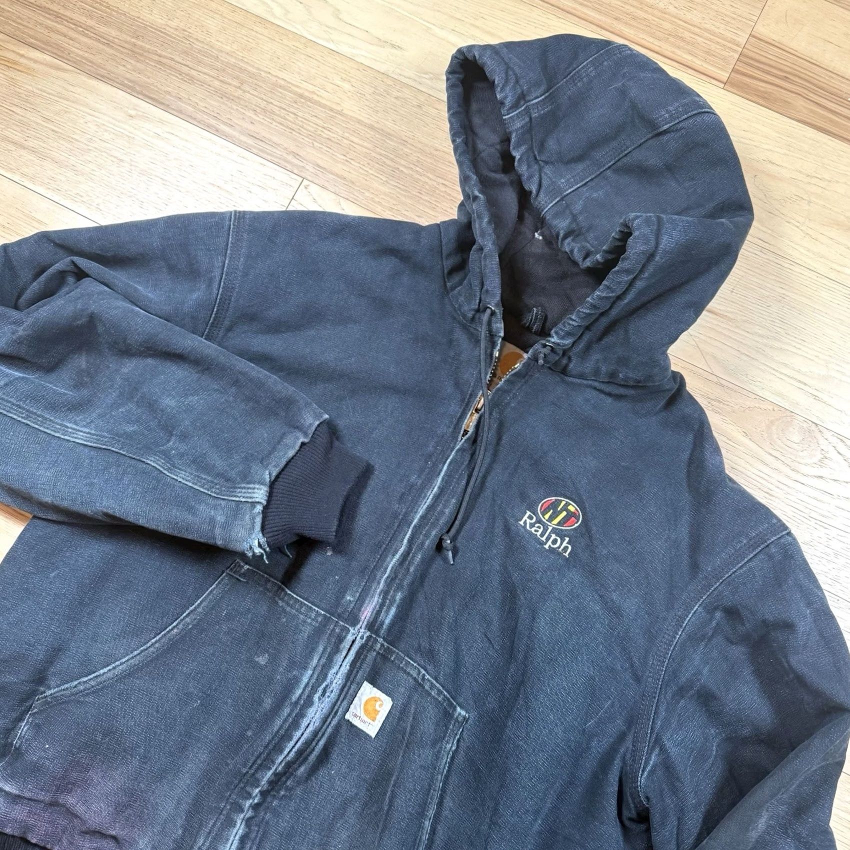 Carhartt VINTAGE Carhartt Jacket Bomber Coat Work USA Made Black L Adults Mens Large Union USA Made Nylon Jacket Black Bomber Carhartt USA Size US L / EU 52-54 / 3 - 4 Thumbnail