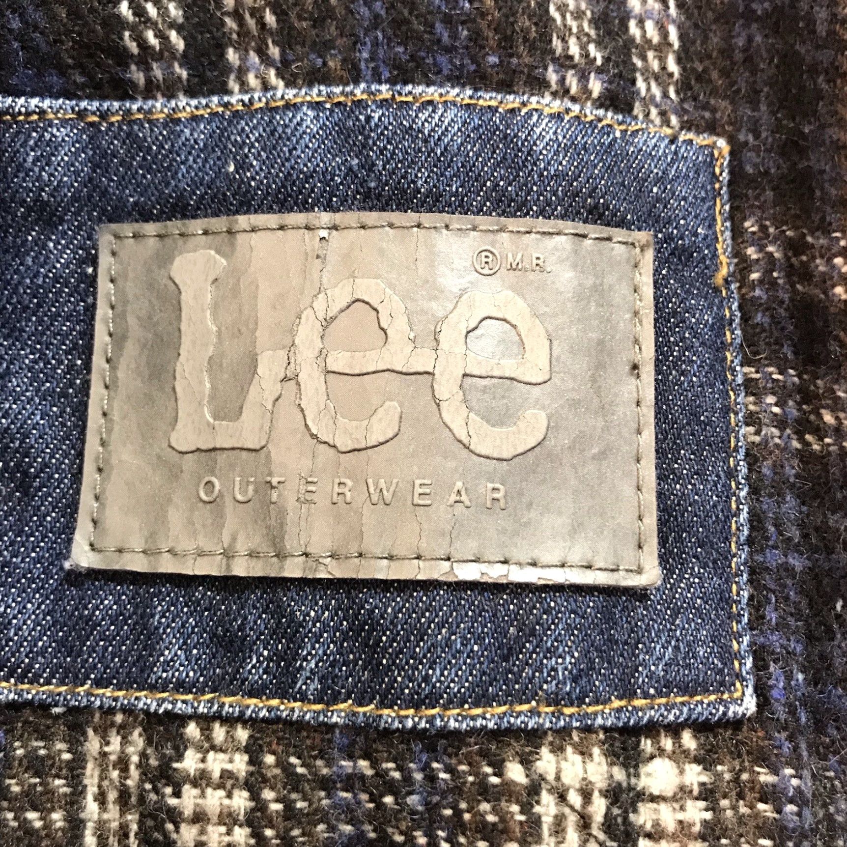 Lee Lee Jacket Denim WoolLined Barn Coat Mens L Blue - Lee Storm Rider - Vintage-Inspired Winter Trucker Coat Size US 33 - 4 Thumbnail