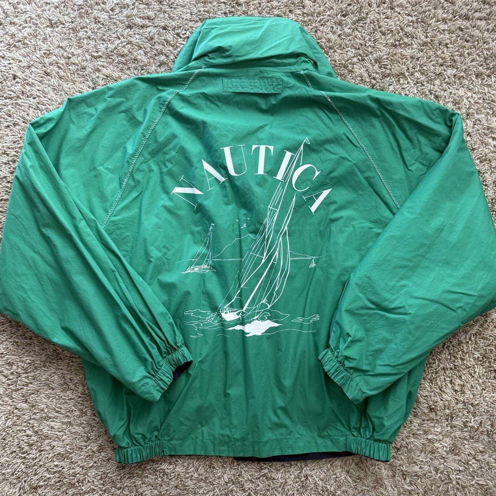 Nautica × Vintage Vintage 90’s Nautica Reversible Windbreaker Sailing Jacket Size US L / EU 52-54 / 3 - 2 Thumbnail