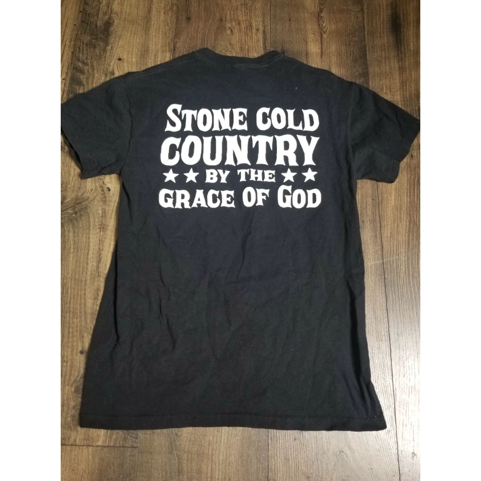 Gildan Brantley Gilbert Stone Cold Country By The Grace of God T Shirt 2 Sided Mens S Size US S / EU 44-46 / 1 - 2 Thumbnail