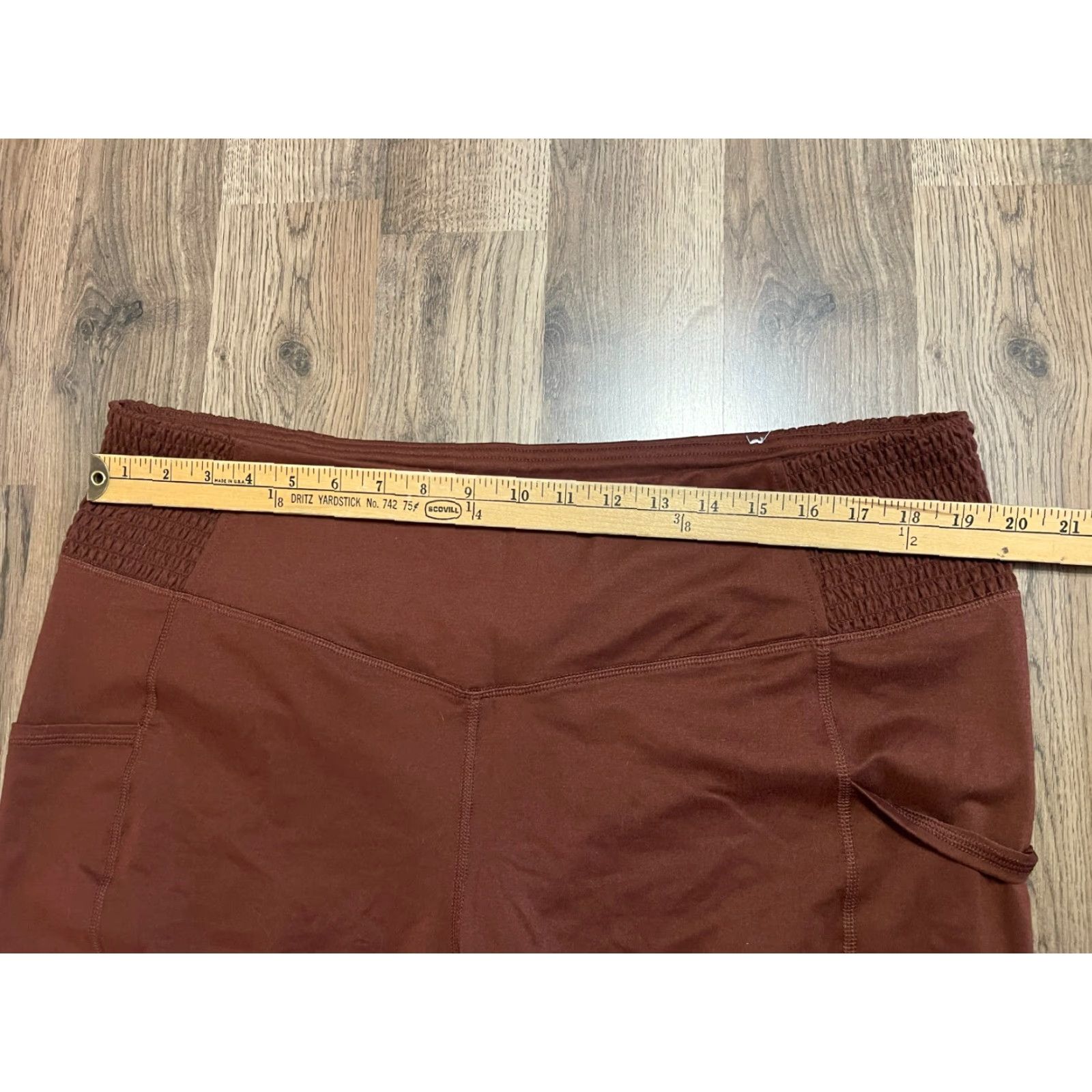 Vintage Maurices Women's Plus 2X Shorts Brown Legging Pull On Casual Modern Athletic Size 40" / US 18 - 7 Thumbnail
