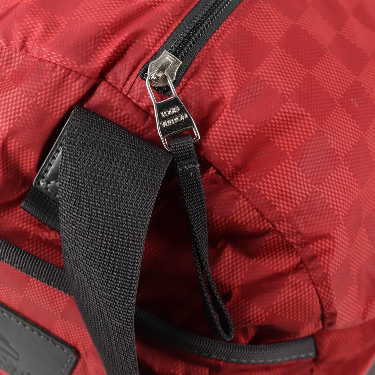 Louis Vuitton LOUIS VUITTON Damier Aventure Plat Ktical Boston Bag Red Size ONE SIZE - 10 Thumbnail