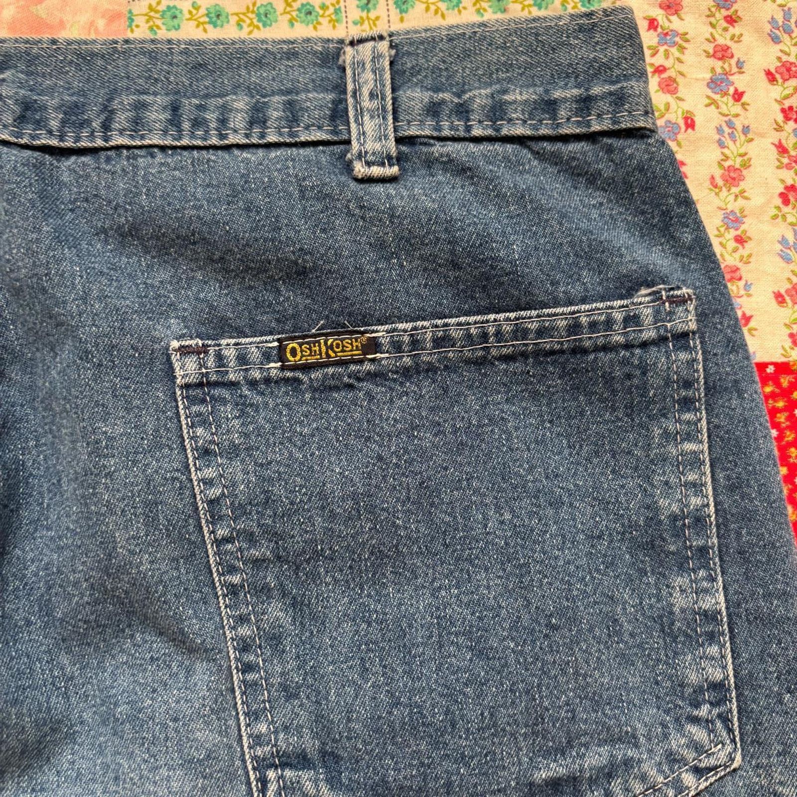 Oshkosh × Vintage True vintage 60s 70s oshkosh mens classic blue jeans 34x32.5 Size US 34 / EU 50 - 6 Thumbnail