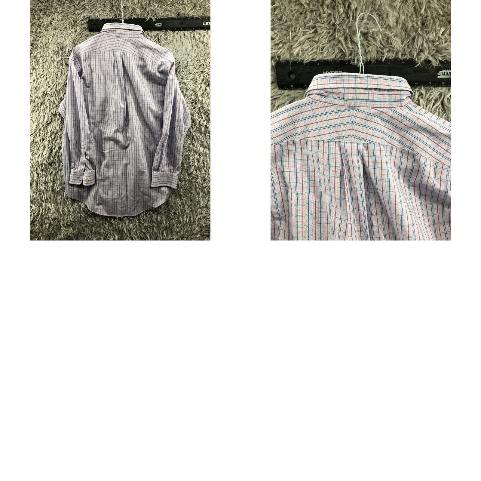 Lands' End Lands' End No Iron Pinpoint Oxford Shirt Mens 17 33 Traditional Fit Long Sleeve Button-Up Shirt Mens Regular Multicolor Plaid 70s? Size US XL / EU 56 / 4 - 9 Thumbnail
