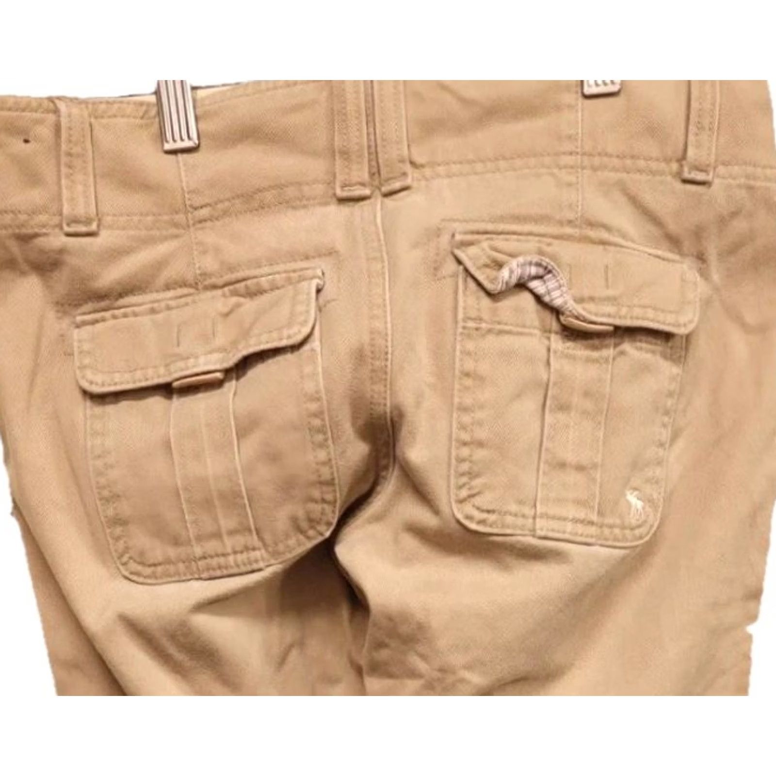 Vintage Abercrombie & Fitch Chino Pants Womens 00R Beige Khaki Straight Casual Cotton Pants Women Size 24" / US 00 / IT 34 - 5 Thumbnail
