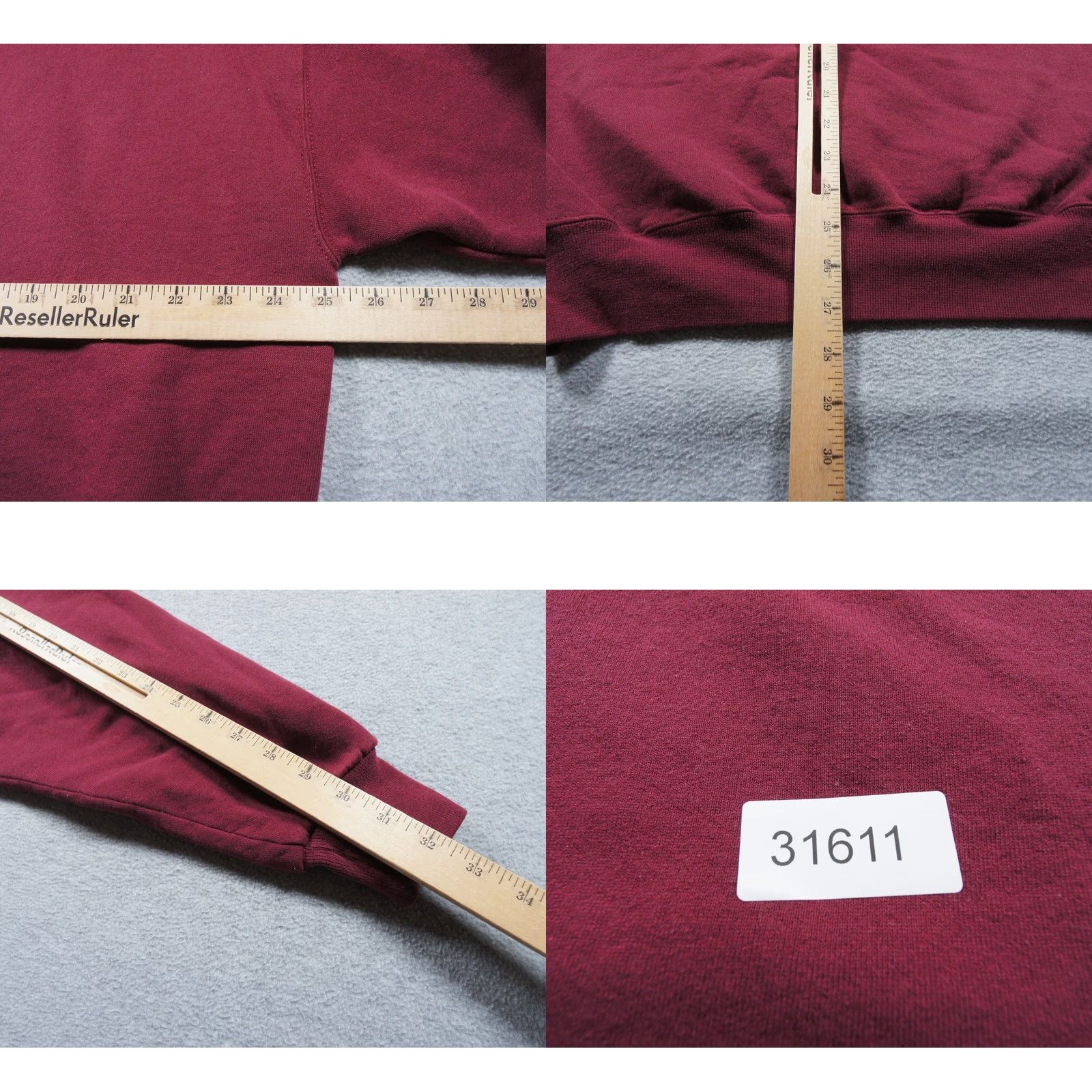 Vintage VINTAGE Gold's Gym Sweatshirt Mens XL Burgundy 90s Crewneck San Jose Bodybuilder Shirt Pullover Size US XL / EU 56 / 4 - 8 Thumbnail