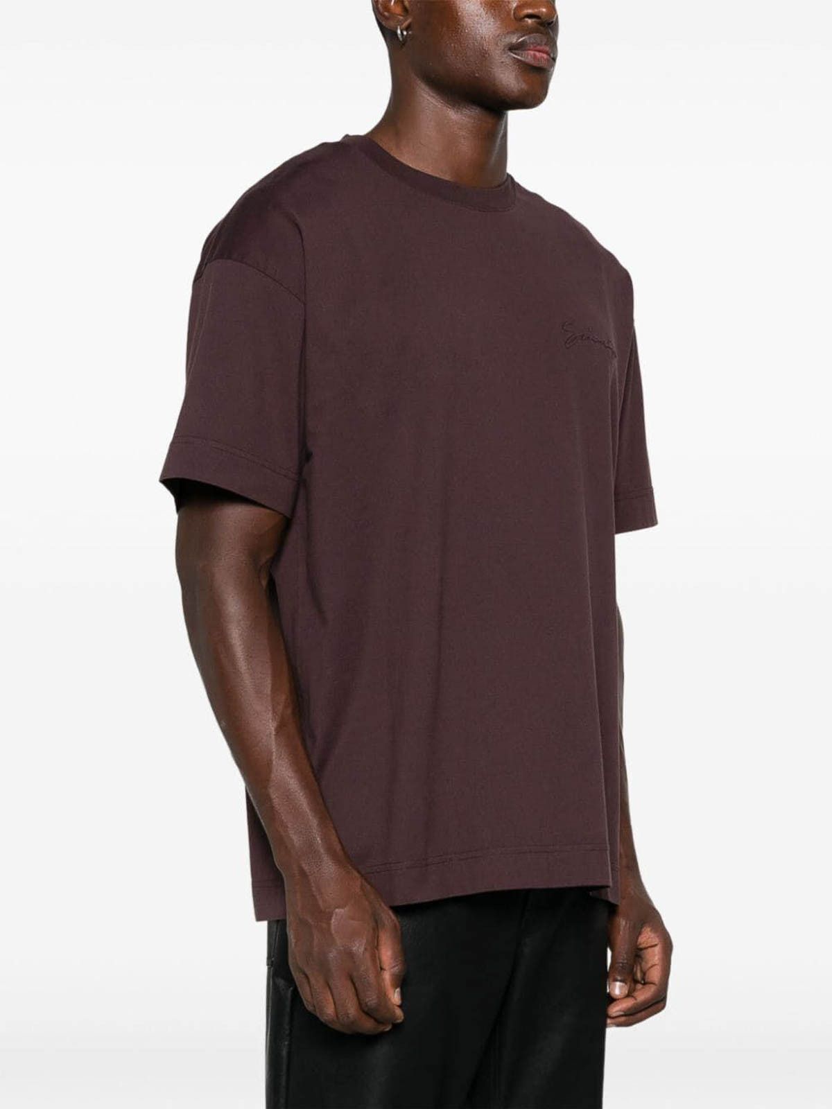 Givenchy o1w1db10426 Standard Short Sleeve T-Shirt in Burgundy Size US XL / EU 56 / 4 - 2 Thumbnail