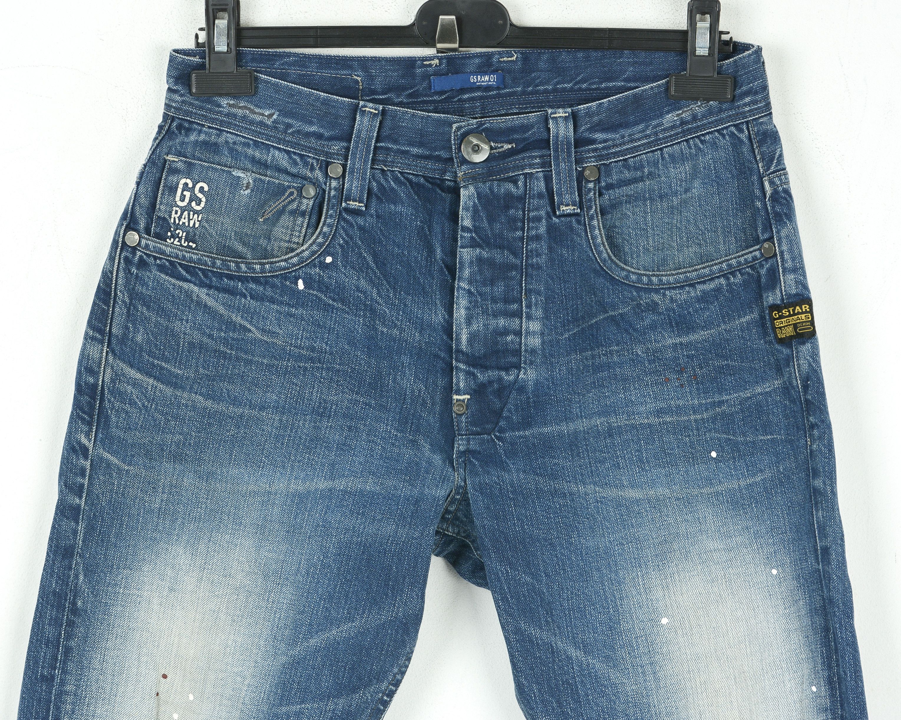 G-Star 'Attacc Straight' W31 L32 Jeans Pants Trousers Button Size US 31 - 2 Thumbnail