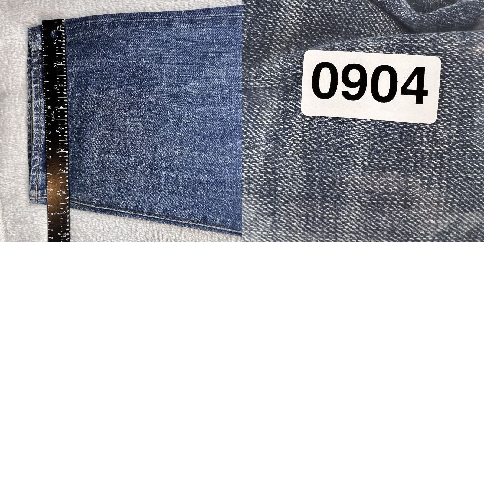 J.Crew J.CREW Jeans Slim Straight Mens 35x32 Blue Denim Cotton Distressed 5-Pocket Logo Button Zipper Vintage No N/A Size US 35 - 8 Thumbnail