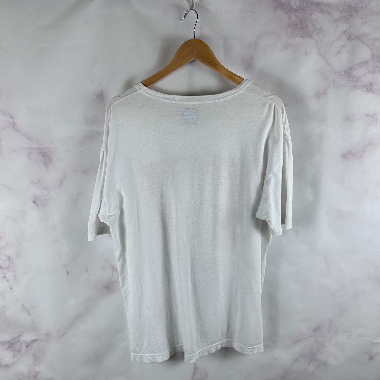 Visvim Indigo Camping Trading Post White Print Jumbo Tee Size US L / EU 52-54 / 3 - 4 Thumbnail