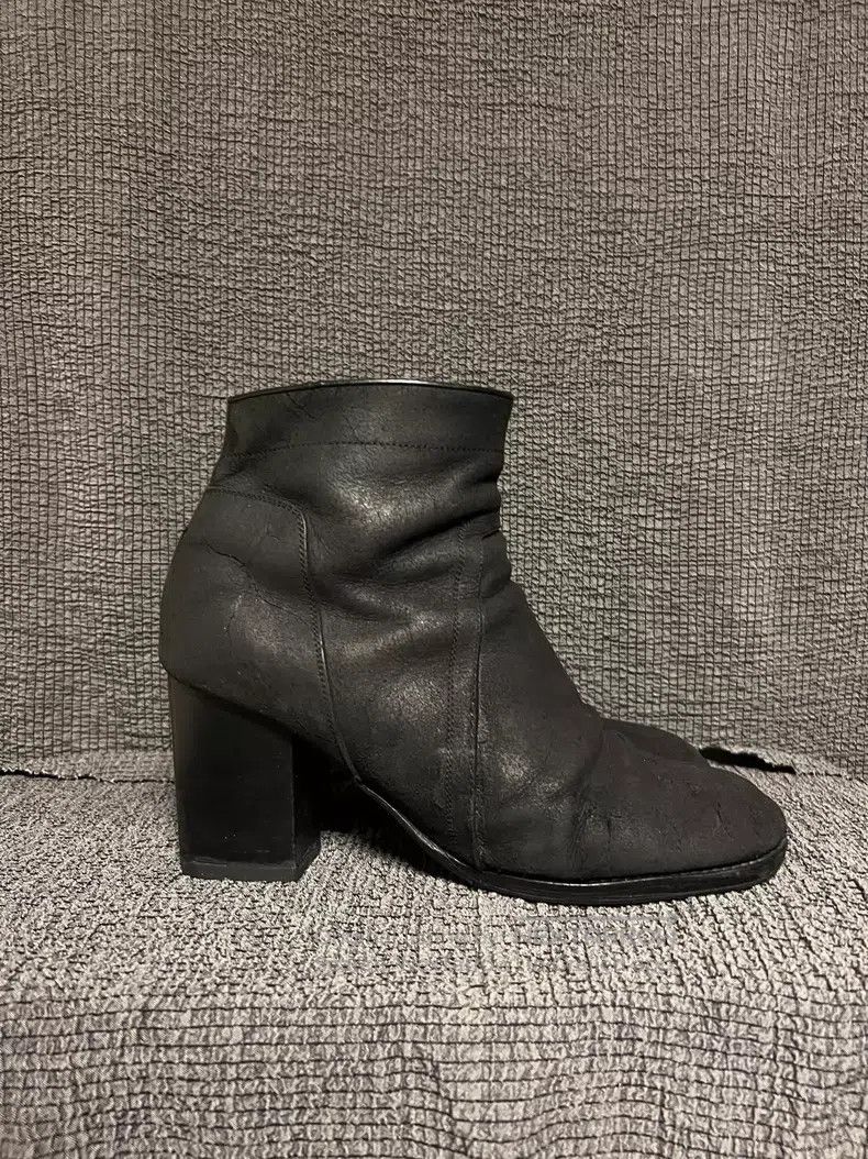 Rick Owens Rick Owens Cracked Leather High Heels Size US 10.5 / IT 40.5 - 6 Thumbnail