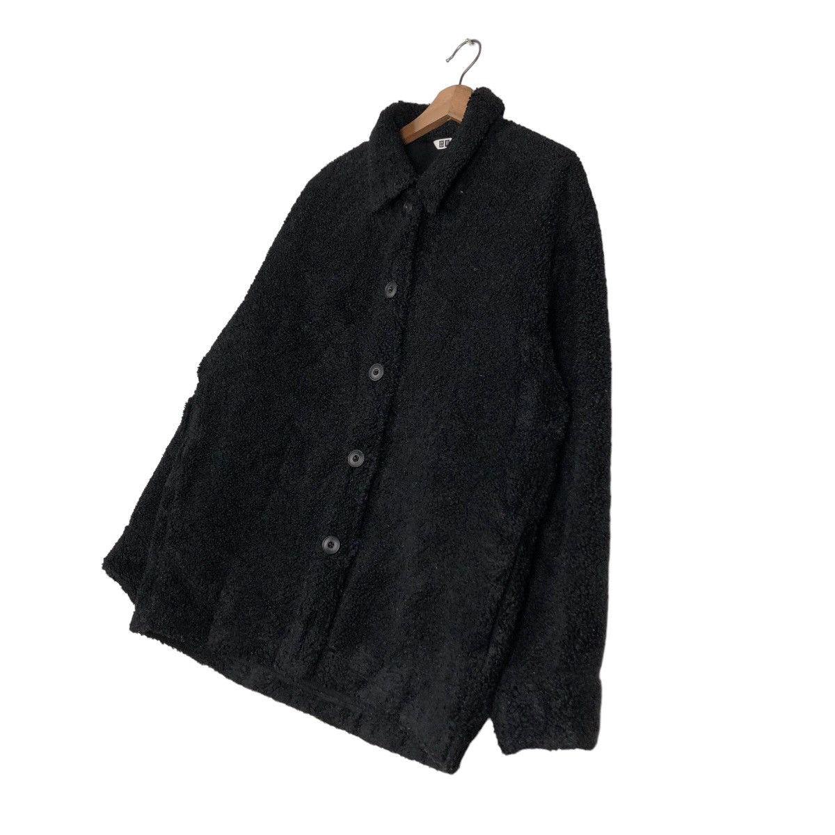 Japanese Brand 🔥Rich Black Vintage Button Jacket Work Uniqlo Undercover Size US L / EU 52-54 / 3 - 2 Thumbnail