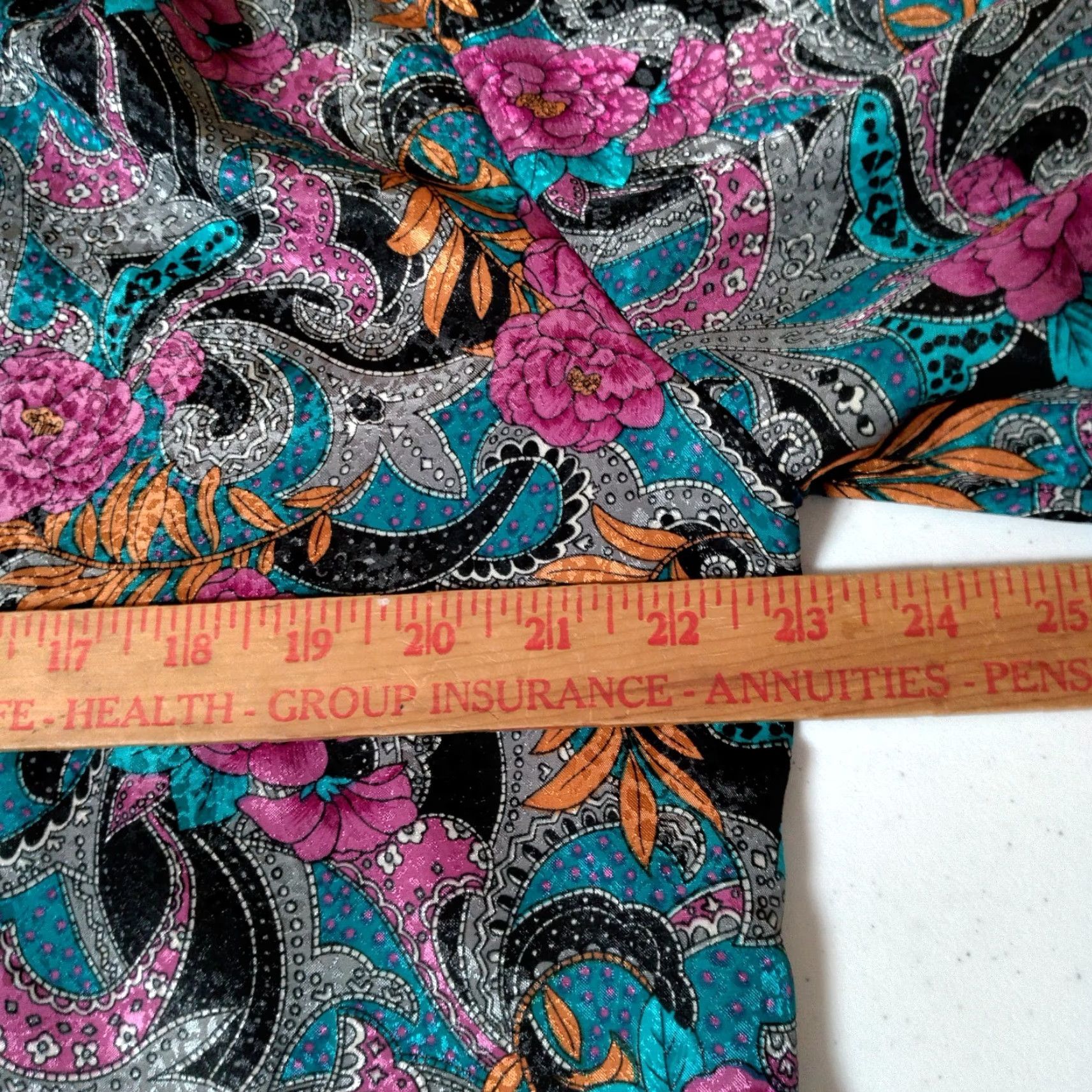 Vintage VINTAGE Cricket Lane Blouse Large Floral Satin Long Sleeve Grannycore Secretary Size L / US 10 / IT 46 - 5 Thumbnail