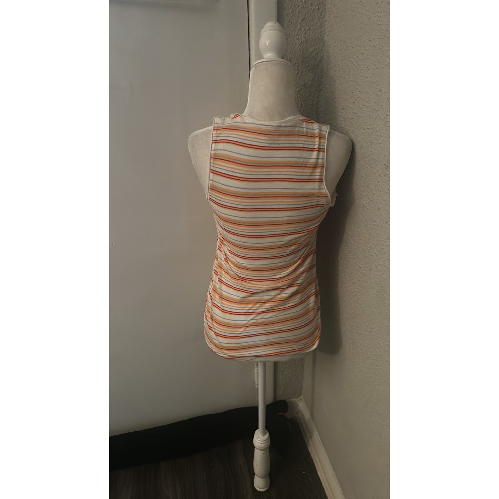 Madewell Madewell Fieldgate V-Neck Striped Picket Tank Top XXS/L NEW Size XXS / US 00 / IT 34 - 2 Thumbnail