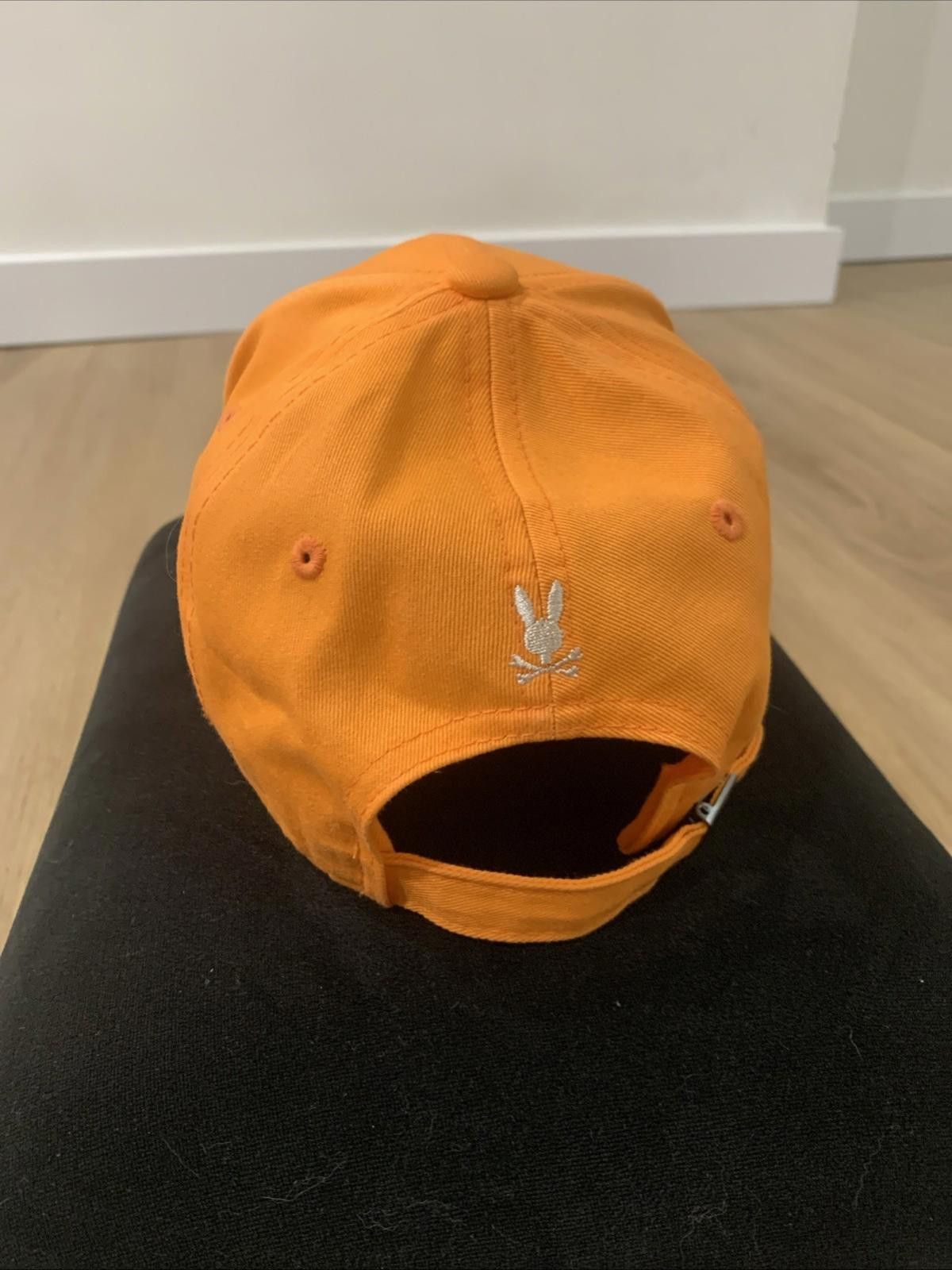 Psycho Bunny Psycho Bunny Orange Baseball Cap Skull Adjustable NWOT Size ONE SIZE - 5 Thumbnail