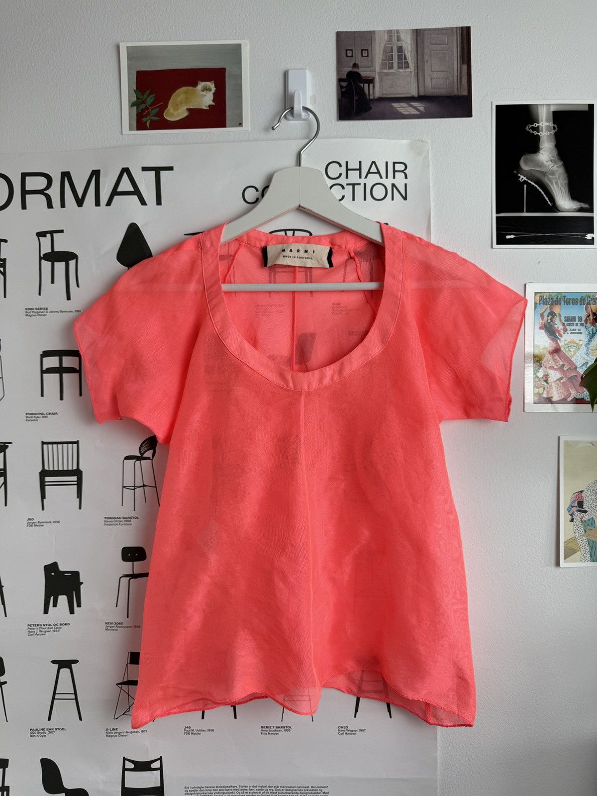 Designer × Marni Marni neon pink mesh top t-shirt M designer festival casual Size M / US 6-8 / IT 42-44 - 1 Thumbnail