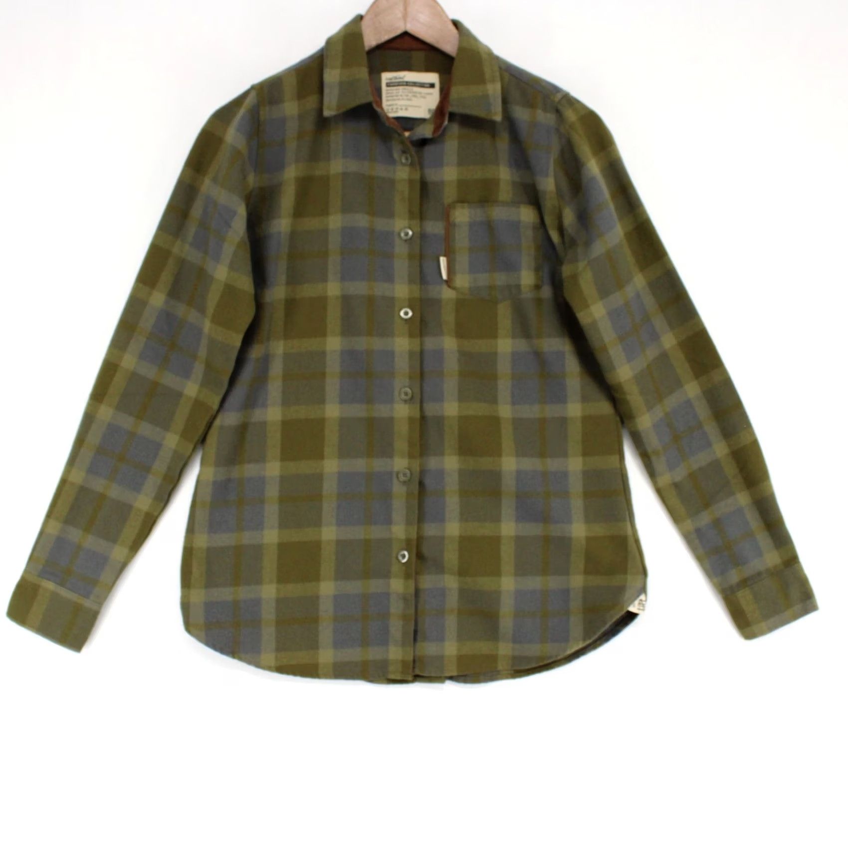 Vintage Flag Nor Fail Forever Collection Shirt Womens Small Green Plaid Flannel Size S / US 4 / IT 40 - 2 Thumbnail
