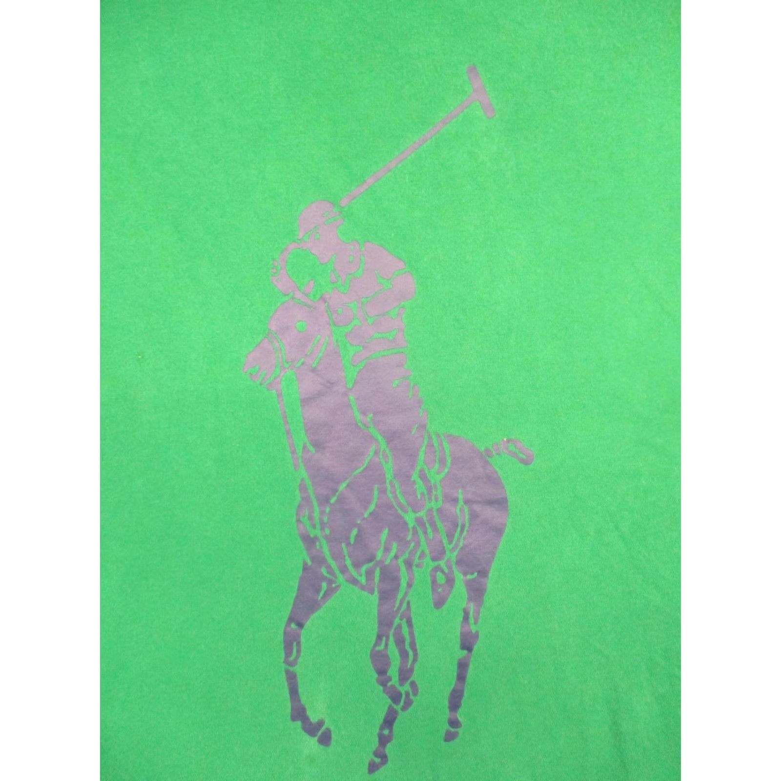 Polo Ralph Lauren VINTAGE Polo Ralph Lauren Shirt Mens XL Green Classic Fit Big Pony Graphic Tee Size US XL / EU 56 / 4 - 2 Thumbnail