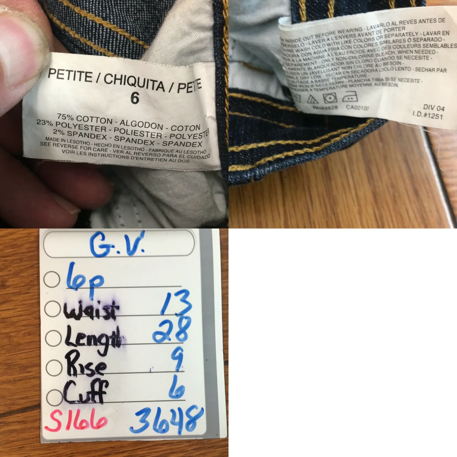 Gloria Vanderbilt VINTAGE Gloria Vanderbilt Jeans 6P Navy Blue Denim Jeans Petites 28 Inseam Stretch 5-Pocket Women Tapered Leg Size 28" / US 6 / IT 42 - 8 Thumbnail