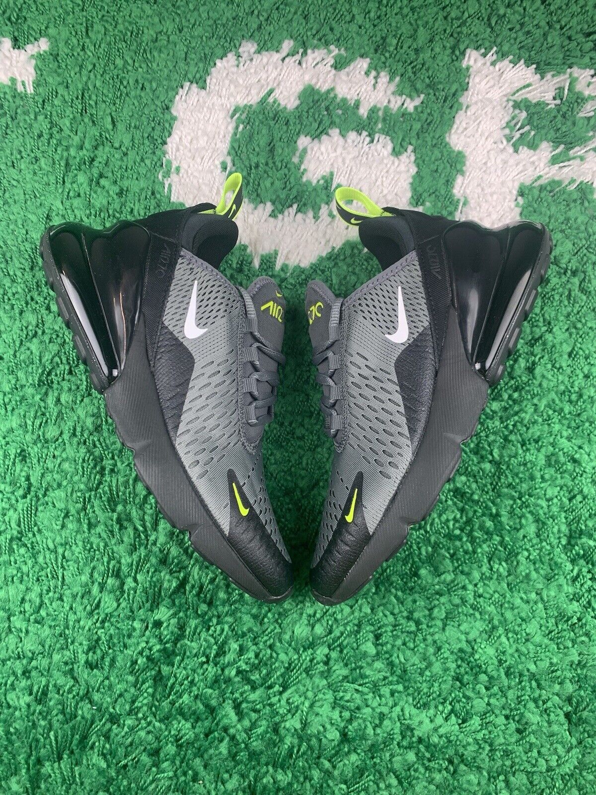 image of Nike Air Max 270 Gs Iron Grey Volt Size 6Y Women’S Size 7.5 Shoes, Women's