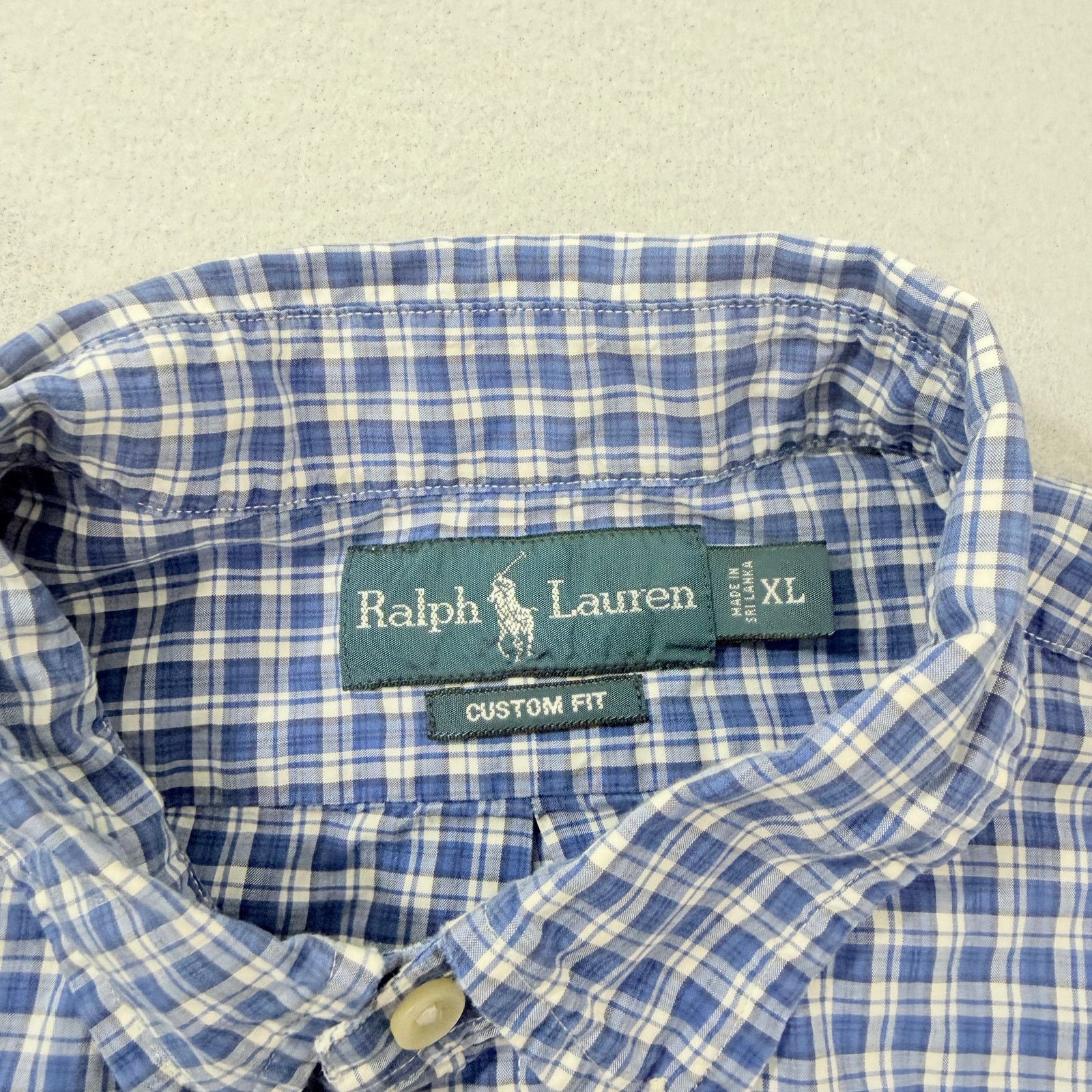 Polo Ralph Lauren Polo Ralph Lauren Custom Fit Short Sleeve Button Shirt XL Size US XL / EU 56 / 4 - 4 Thumbnail