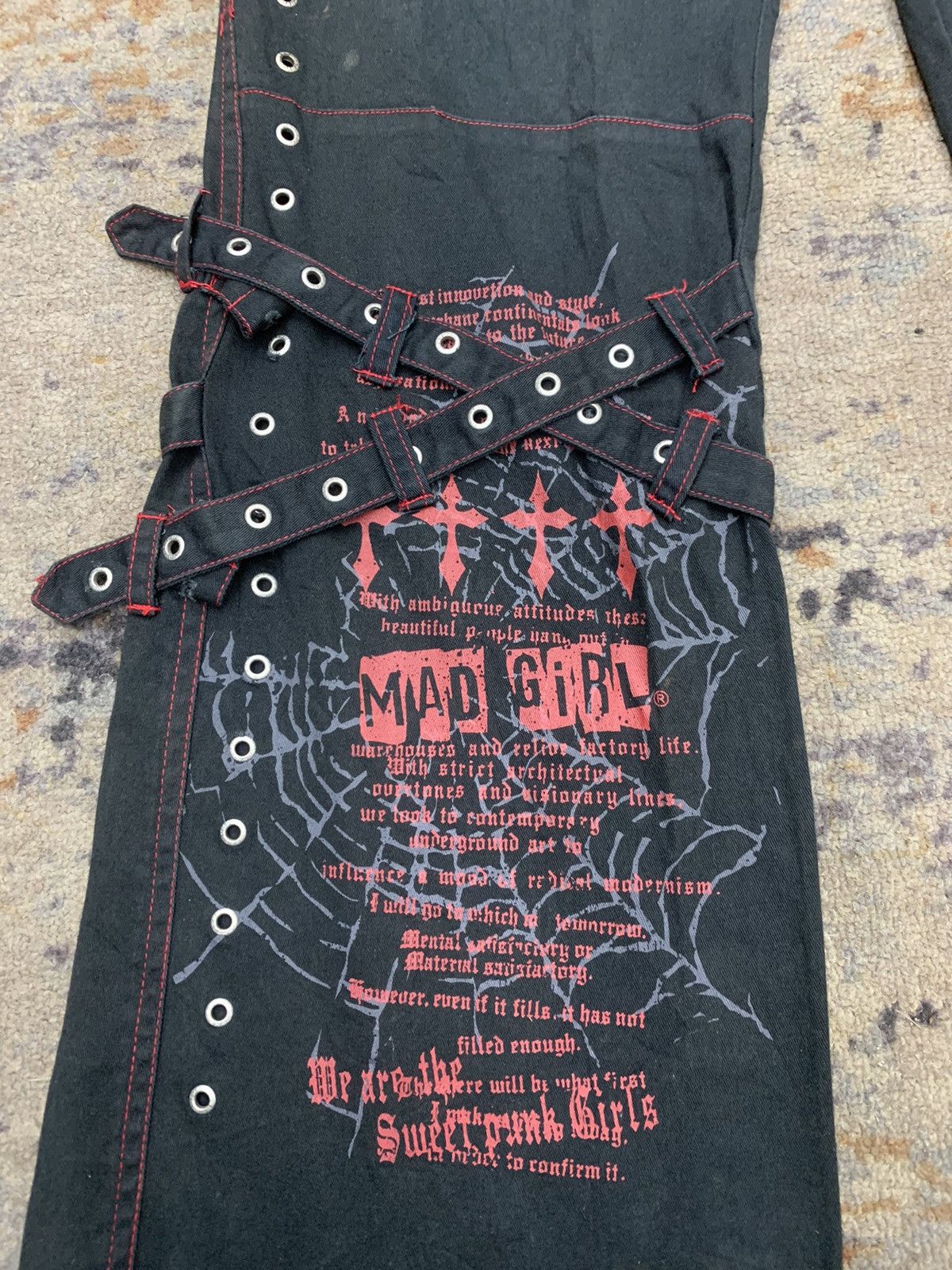 Japanese Brand × Le Grande Bleu (L.G.B.) 😈 BINDING OFFER 😈Japanese Bondage Mad punk gothic spider Size US 30 / EU 46 - 5 Thumbnail