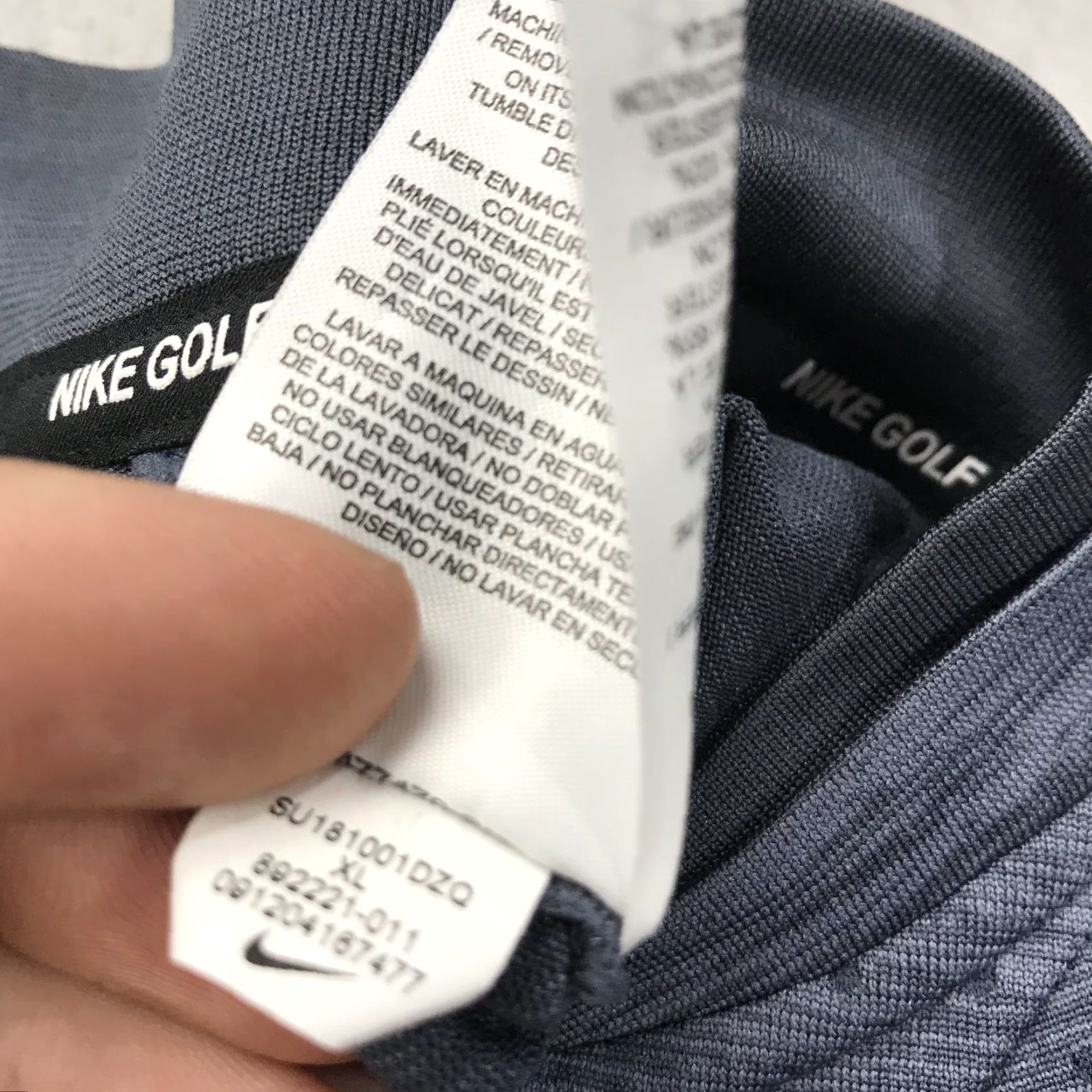 Nike Nike Golf Jacket Mens XL Gray Dry Knit 1/4 Zip Blade Collar Dri Fit Pullover Size US XL / EU 56 / 4 - 6 Thumbnail