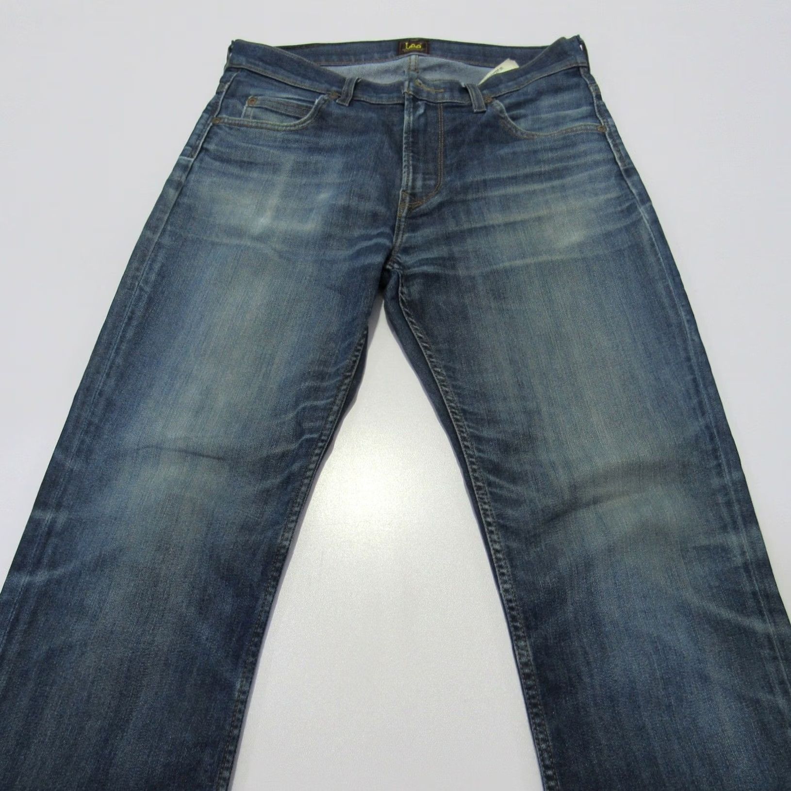 Lee Lee Vtg Rider Men’s Stretch Slim Fit Straight Leg Jeans W31 L32 REF (Y14718) Size US 31 - 3 Thumbnail