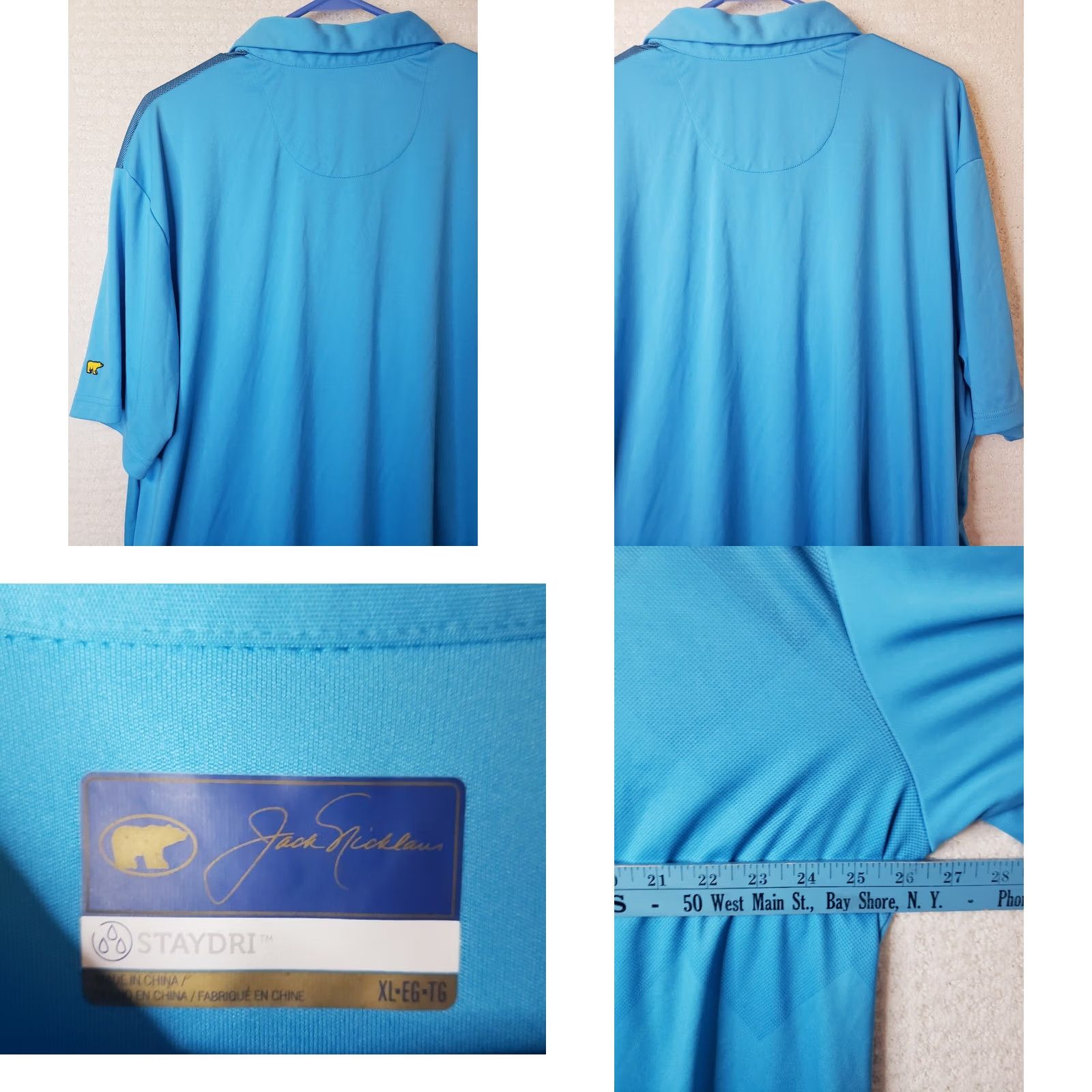 Golden Bear Jack Nicklaus StayDri Polo Golf Shirt Royal Blue XL Men's Short Sleeve Size US XL / EU 56 / 4 - 8 Thumbnail