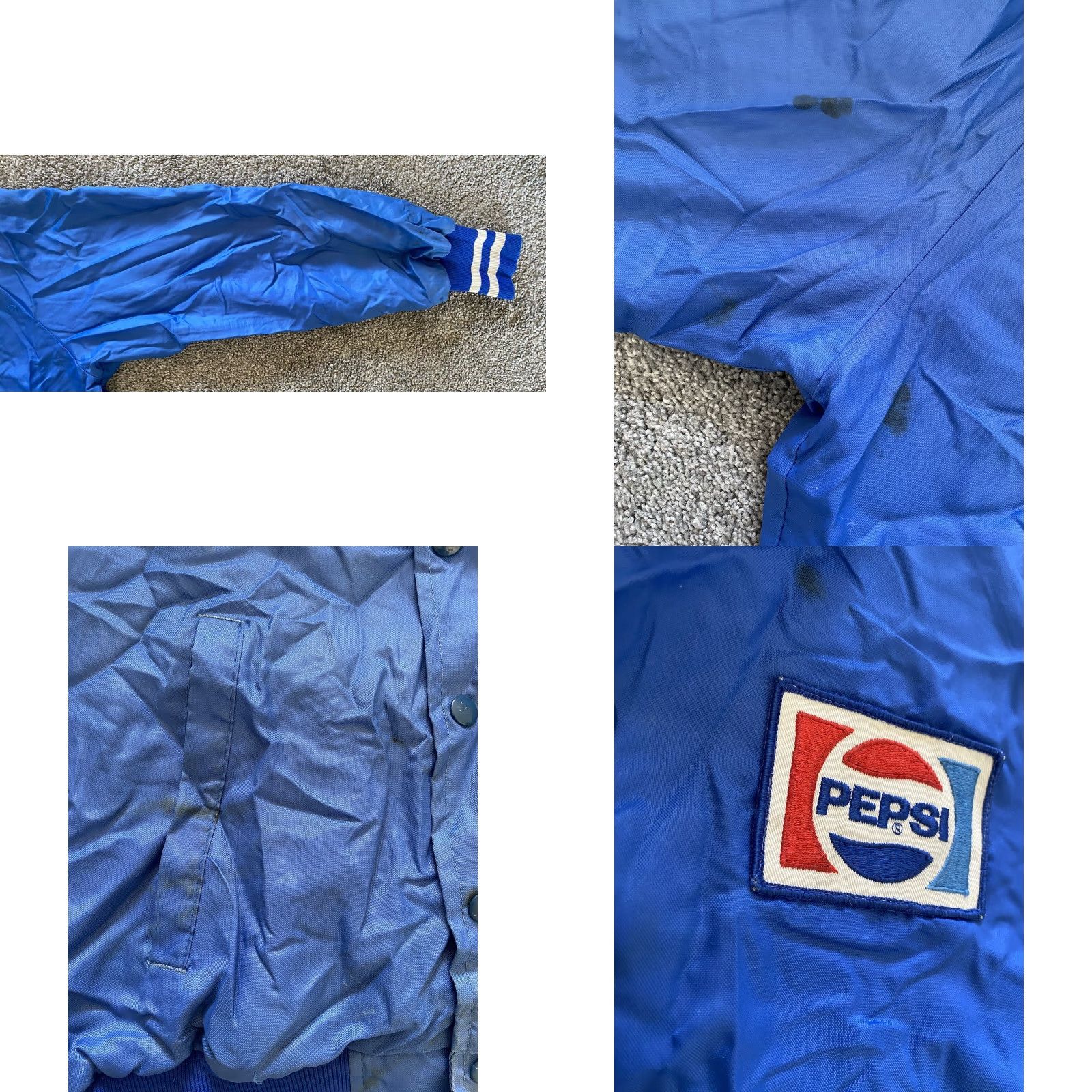 Vintage VINTAGE Admiral Sportswear Jacket Men’s M Blue Pepsi Logo Patch USA 80s 90s Jacket Mens Regular Snap Size US M / EU 48-50 / 2 - 8 Thumbnail
