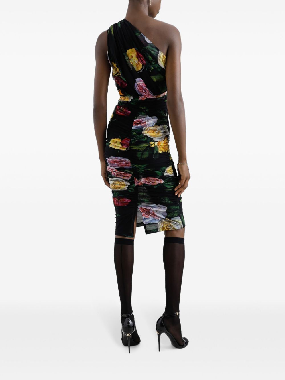 Dolce & Gabbana o1s22i1n0225 Elegant Dress in Multicolor Size M / US 6-8 / IT 42-44 - 5 Thumbnail