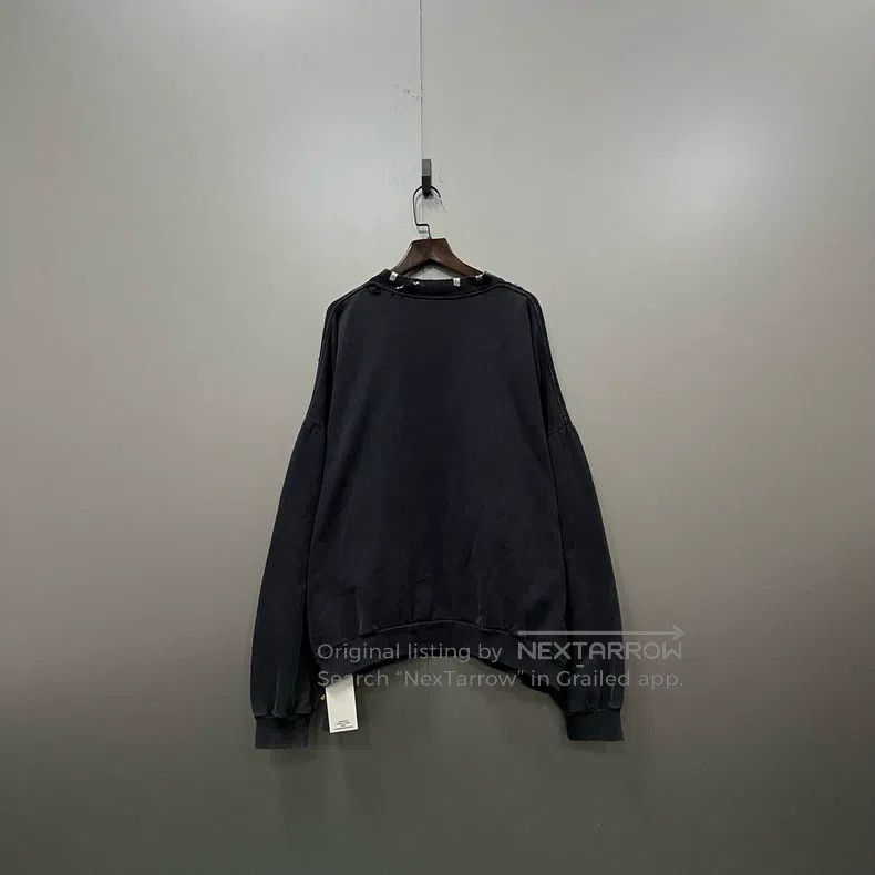 Balenciaga Balenciaga Black Perforated Metal Sweatshirt Size US S / EU 44-46 / 1 - 2 Thumbnail