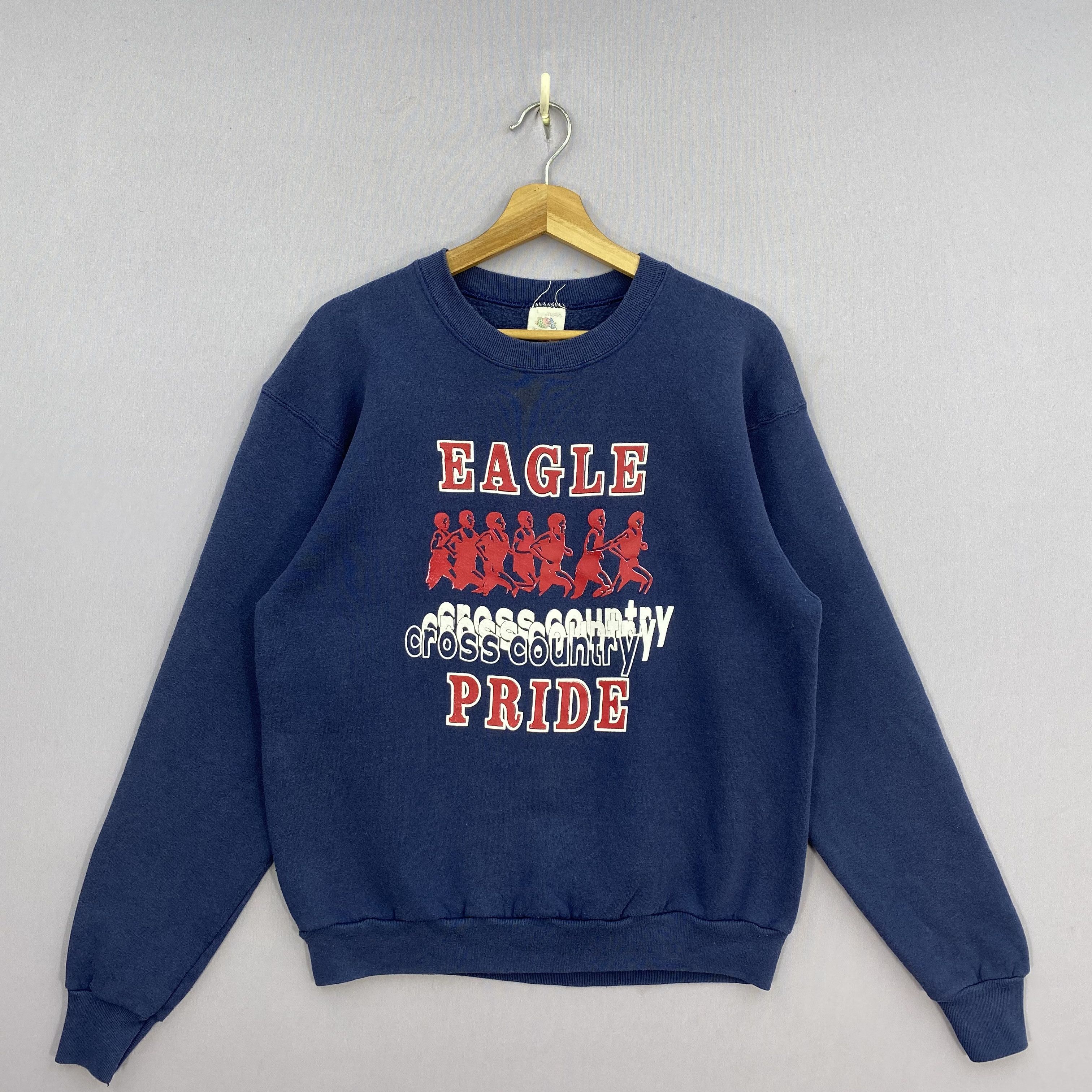 Vintage Vintage 90s Eagle Cross Country Pride Sweater Running USA Size US M / EU 48-50 / 2 - 2 Thumbnail