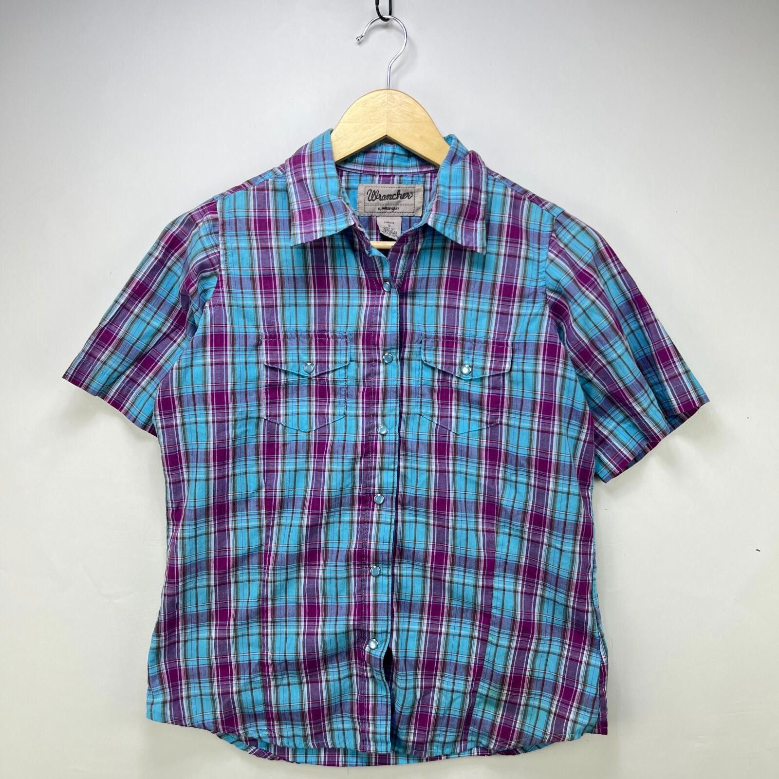 Wrangler Vintage Wrangler Pearl Snap Plaid Shirt Women’s Small Size S / US 4 / IT 40 - 1 Thumbnail