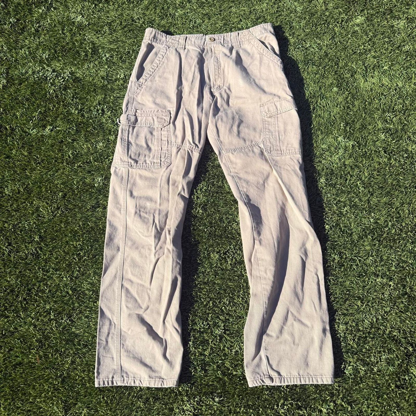 Wrangler Wrangler Cargo Pants Size 34x34 Baggy Relaxed Brown Tan Size US 34 / EU 50 - 1 Thumbnail