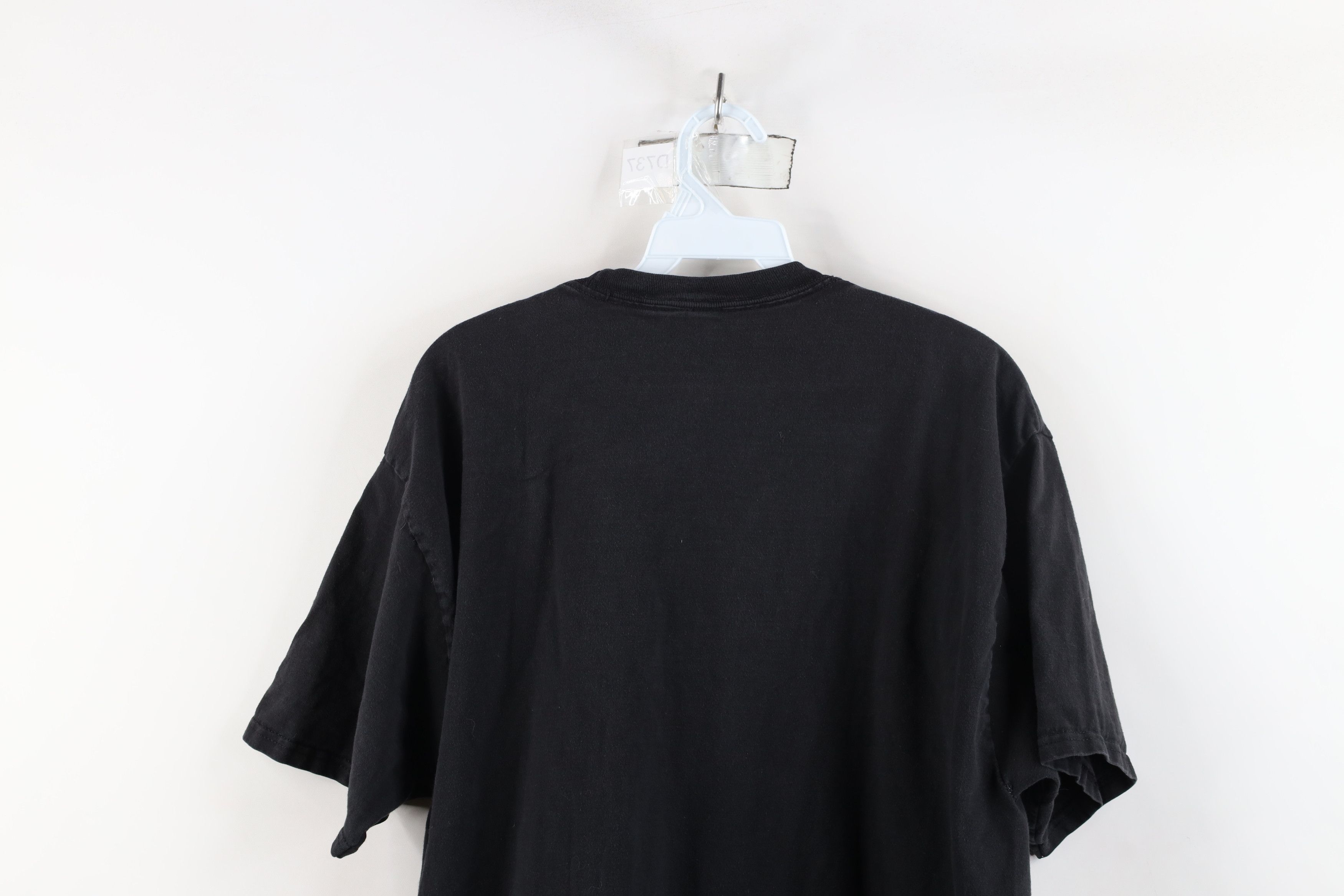 Vintage Vintage 90s Streetwear Blank Heavy Cotton T-Shirt Black Size US L / EU 52-54 / 3 - 11 Thumbnail