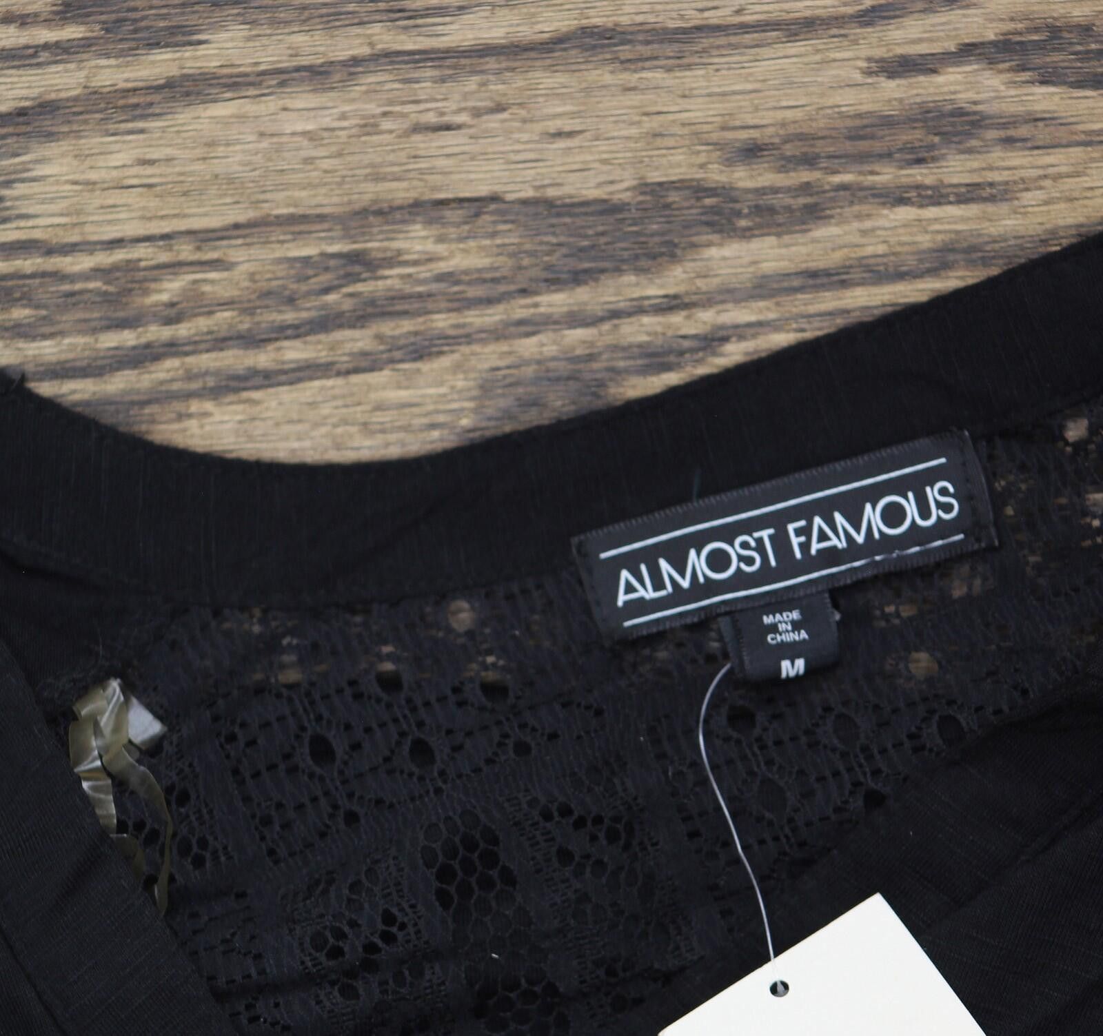 Almost Famous Nwt Almost Famous Cap-sleeve High-low Utility Tunic Black M Size M / US 6-8 / IT 42-44 - 4 Thumbnail