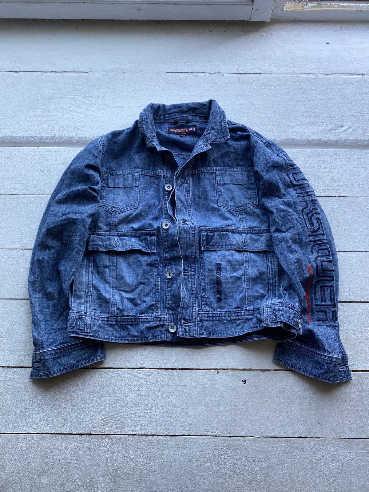Quiksilver 🔥90s Quiksilver Vntg Rare Surf Archive Denim Jacket y2k Size M / US 6-8 / IT 42-44 - 1 Thumbnail