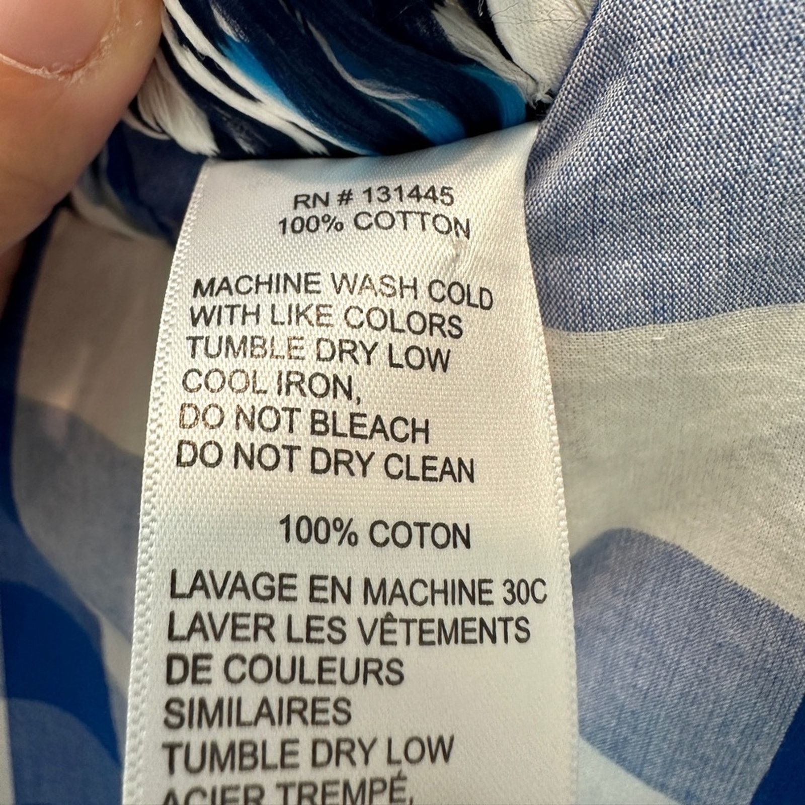 Anthropologie ANTHROPOLOGIE Blue Gingham Checkered Ruffle Sleeveless Top Size XS / US 0-2 / IT 36-38 - 8 Thumbnail