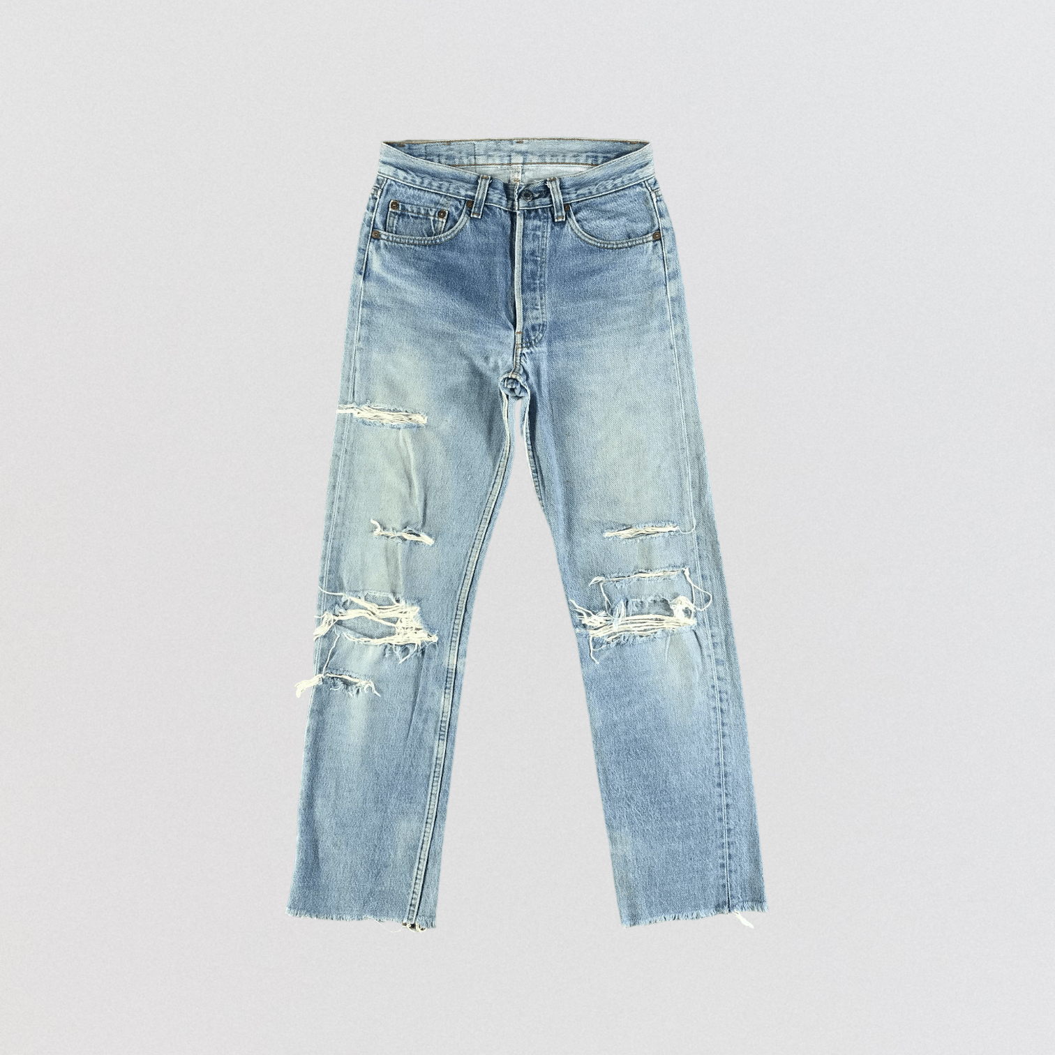 Levi's 90s Vintage Distress Levis 501 Jeans-JM3287 Size US 29 - 1 Thumbnail