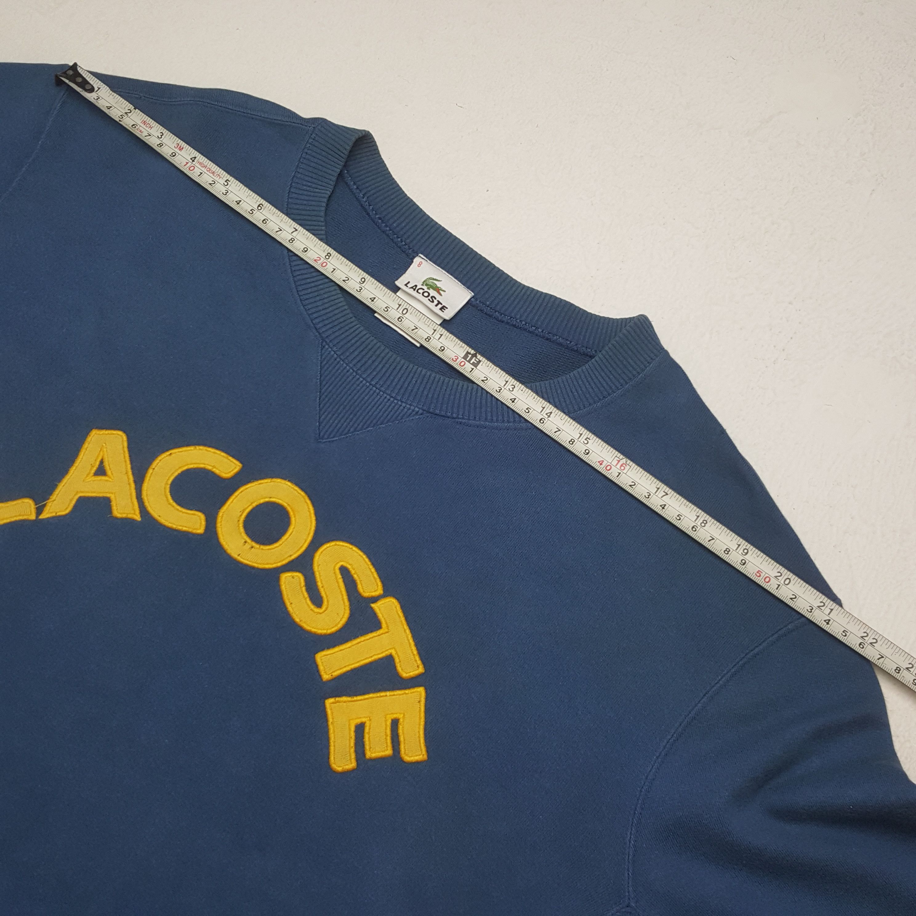 Lacoste × Vintage Vintage Lacoste Patch Spell Out Sweatshirt Size US L / EU 52-54 / 3 - 5 Thumbnail