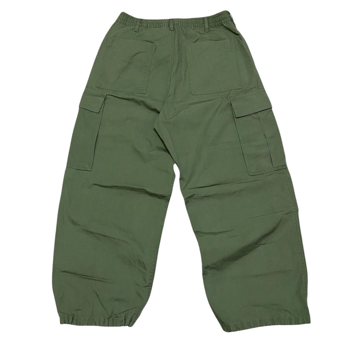 Japanese Brand NEEDGONE📦 GU Superwide Cargo Ballon Pants - Olive Size US 30 / EU 46 - 5 Thumbnail