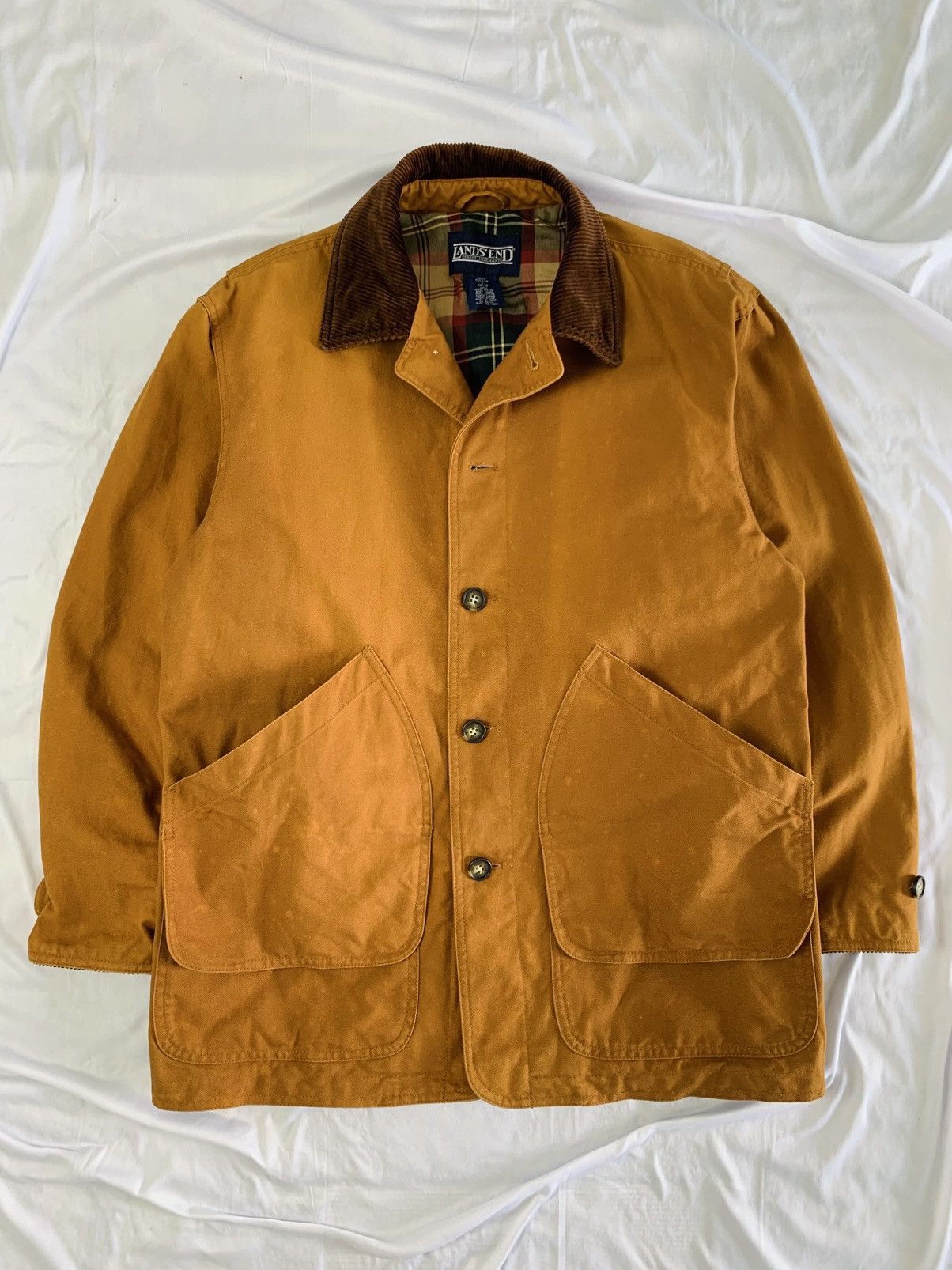 Lands' End lands’end vintage chore hunting jacket ( rare ) Size US S / EU 44-46 / 1 - 3 Thumbnail