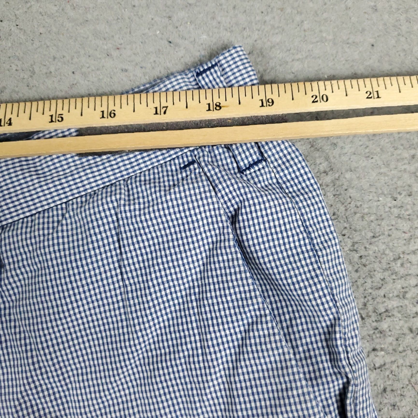 Nautica VINTAGE Nautica Shorts Men Size 38 Casual Chino Flat Front Check Blue Cotton Size US 38 / EU 54 - 4 Thumbnail