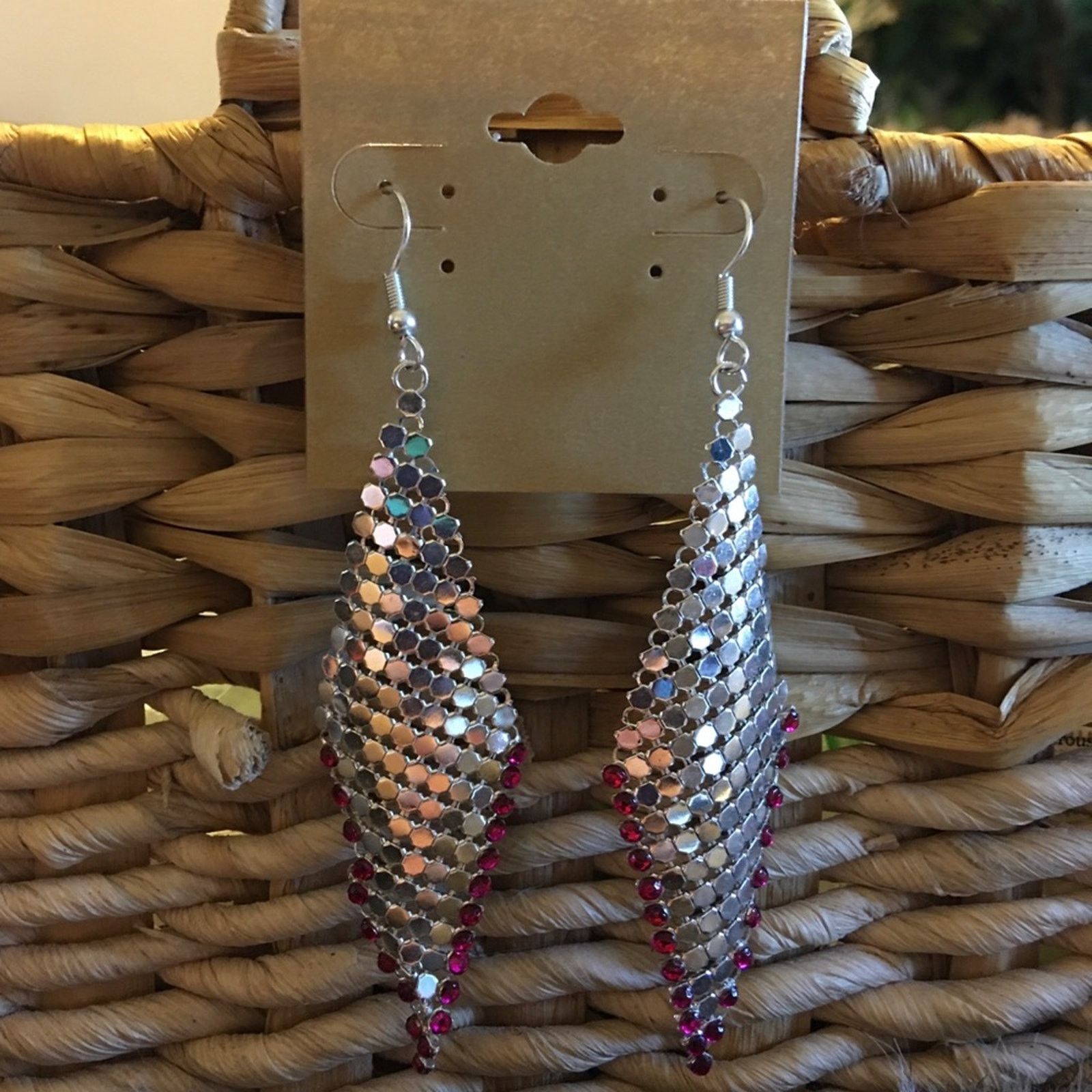 Vintage Vintage 80s silver tone mesh rock star earrings Size ONE SIZE - 2 Thumbnail