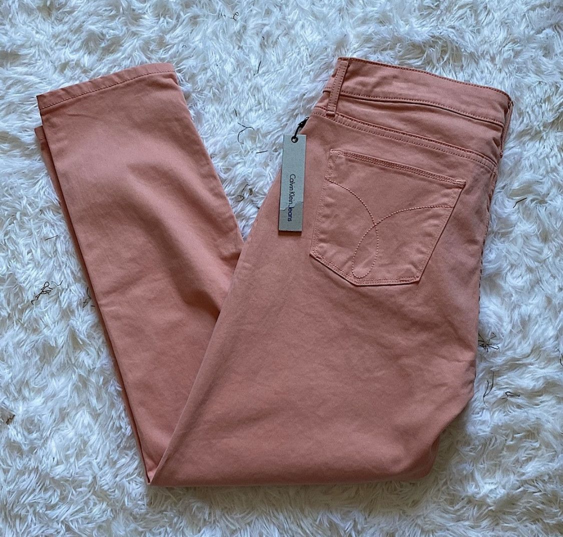 Calvin Klein CALVIN KLEIN JEANS ANKLE SKINNY STRETCH HIGH RISE SZ 12 Size 34" / US 12 / IT 48 - 1 Thumbnail