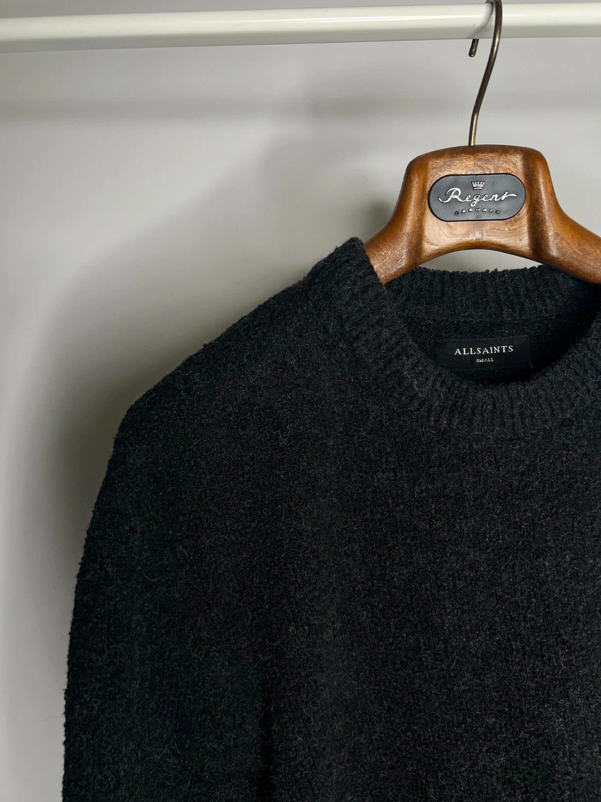 Allsaints Allsaints Hane Crew Neck Dark Grey Sweater Oversized Fit Size US M / EU 48-50 / 2 - 2 Thumbnail