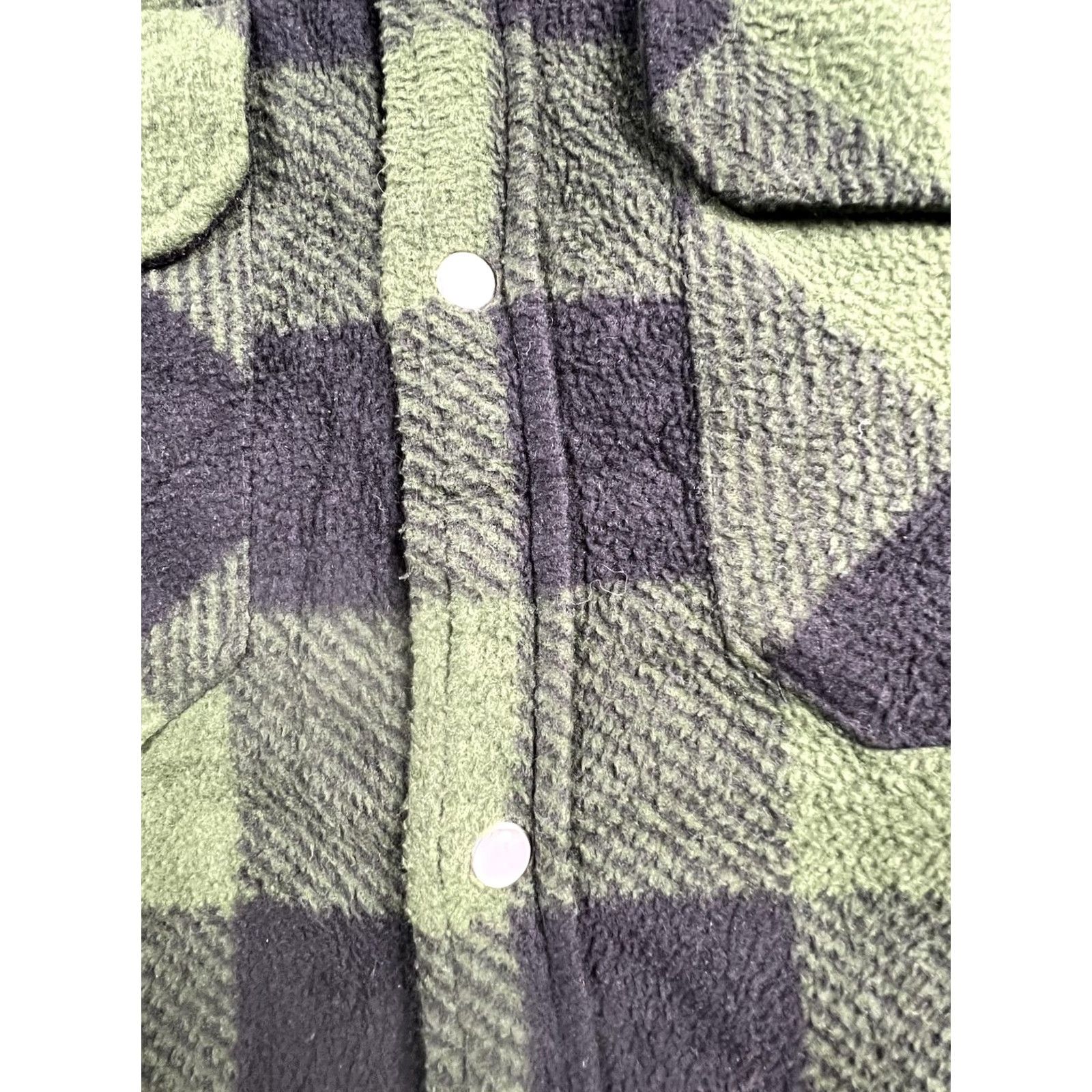 Dickies Dickies Jacket Mens Small Green Plaid Fleece Quilted Snap Shirt Lined Workwear Size US S / EU 44-46 / 1 - 6 Thumbnail