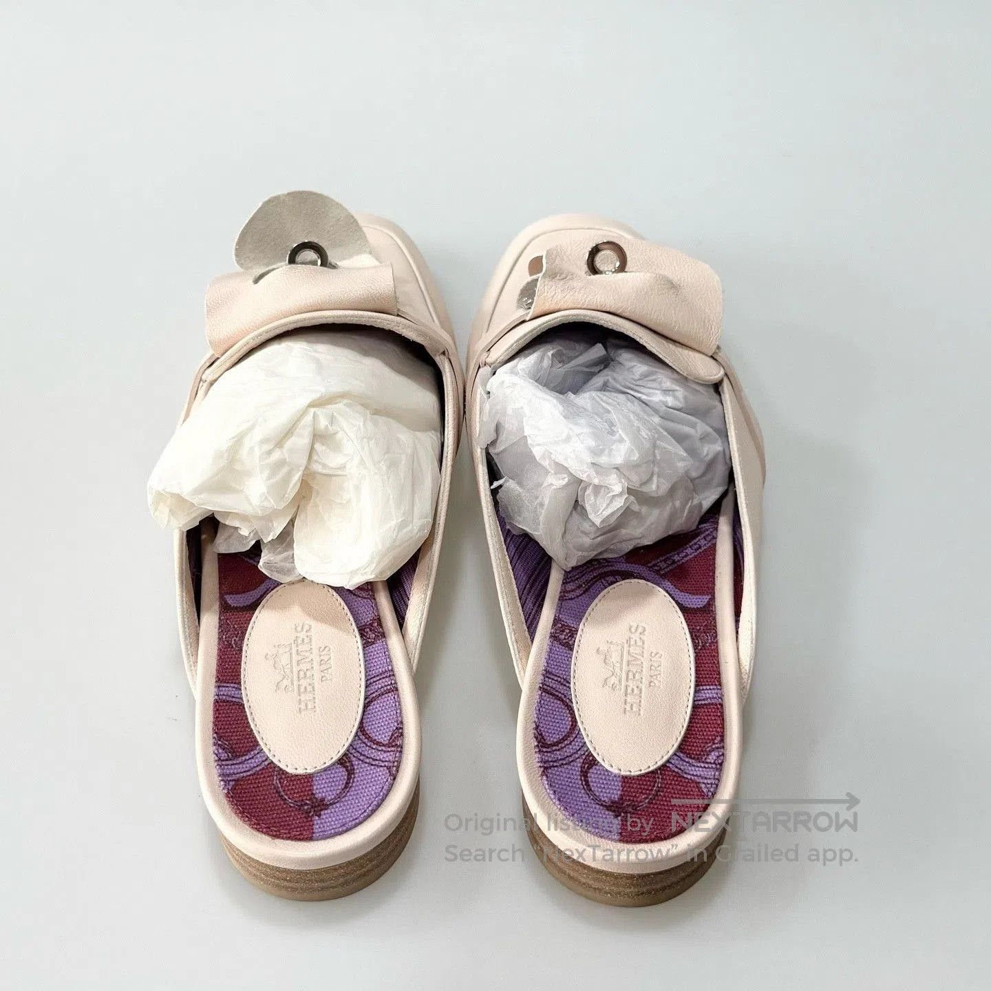 Hermes Hermes Kelly Nude Pink Mules Silver Buckle. Size US 6 / IT 36 - 5 Thumbnail