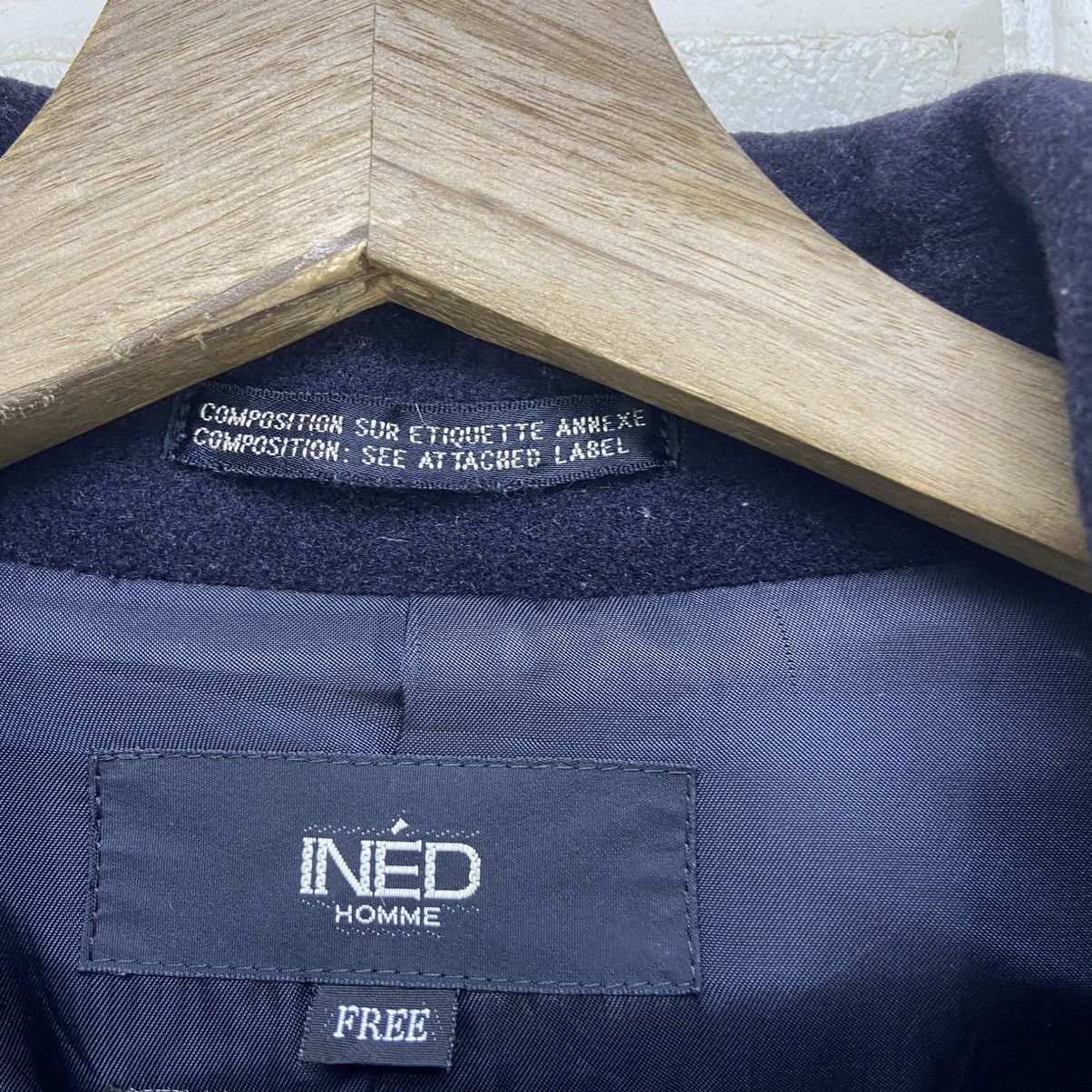 Yohji Yamamoto Ined Homme by Yohji Yamamoto Zipper Wool Long Coat Size US S / EU 44-46 / 1 - 12 Thumbnail